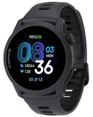 Coros pace 4 gps-horloge, zwart siliconen