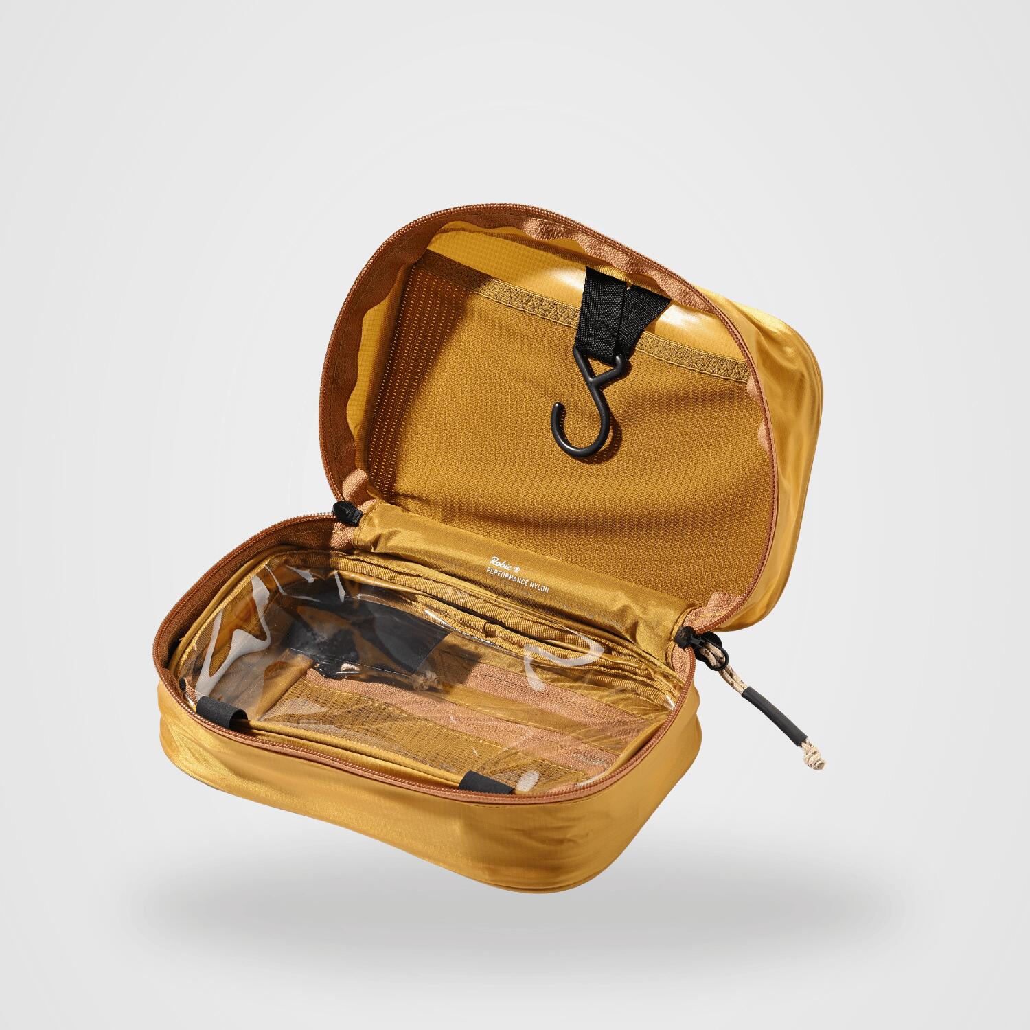 Trousse de toilette AVIOR à suspendre, ultralégère, jaune 4/7