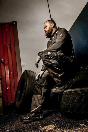 Nitras Safety Power Step Mid S3 HRO Sicherheitsschuh, halbhoher Lederschuh.