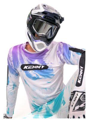 Kenny Prolight Langarm-Trikot Weiß/Violett 7/7