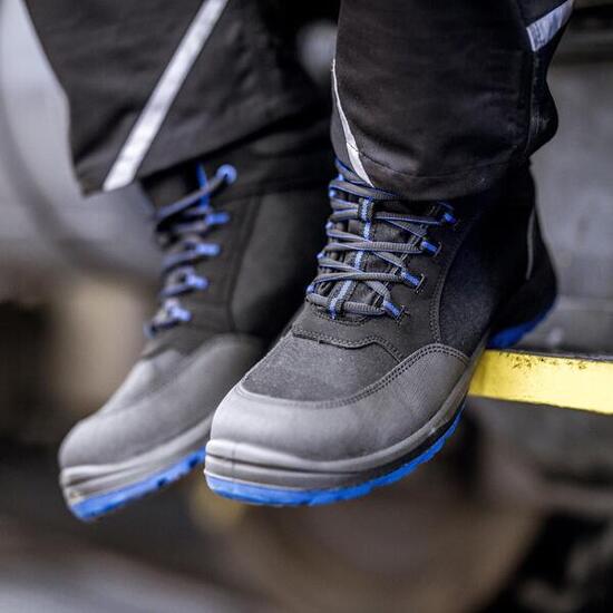 NITRAS SAFETY Solid Step Mid - Sicherheitsschuhe, blau.