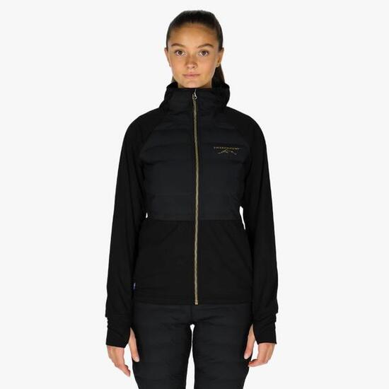 Dames cross-country ski jas waterdicht ademend Nordic Hybrid Hooded W