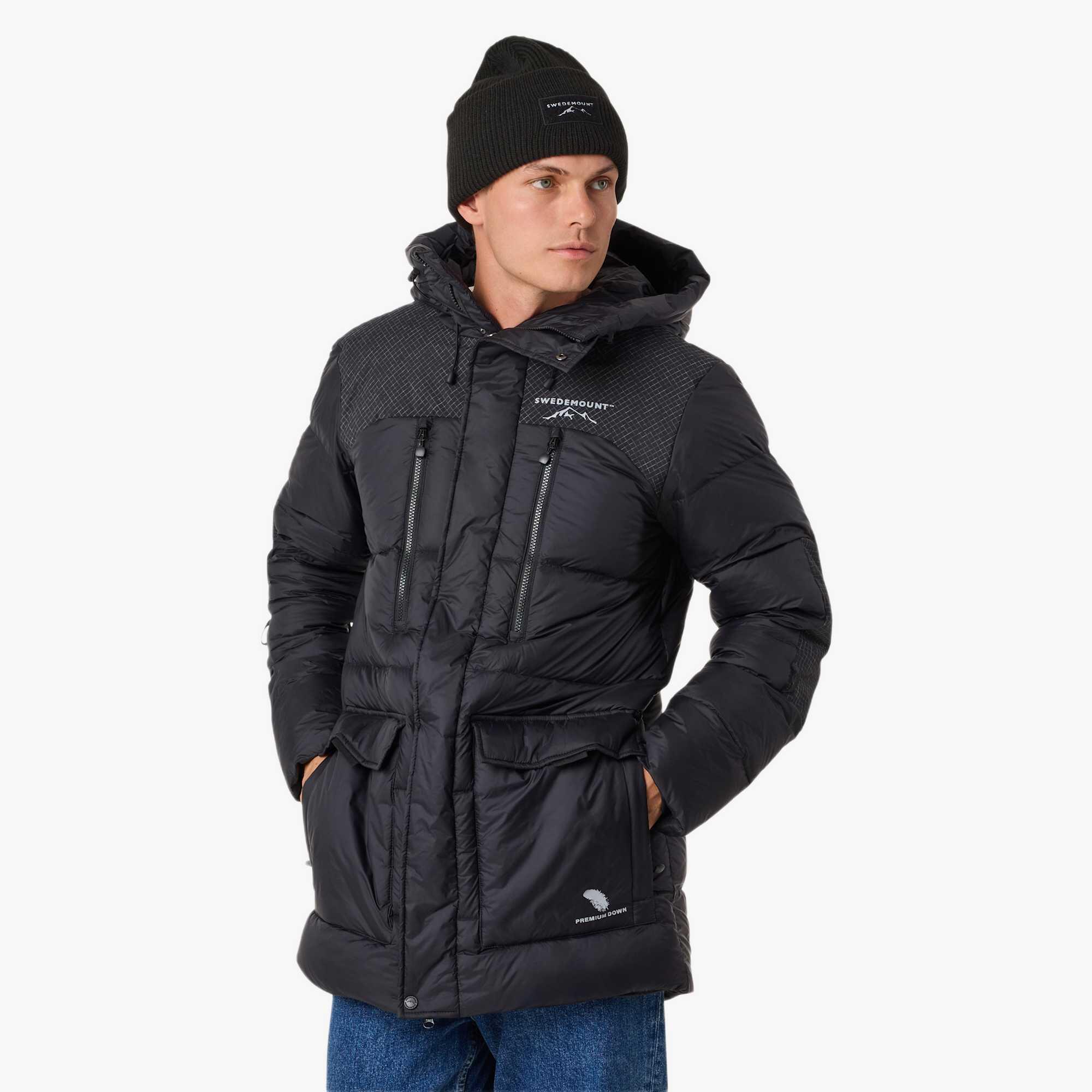Swedemount - Parka De Randonnée Homme Hiver Coupe-vent Respirante Östersund Expedition Down - Veste - Noir - Decathlon