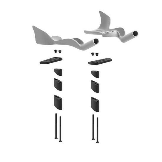 DEDA Jet2 braccioli per Colnago TT1 con distanziali in carbonio.