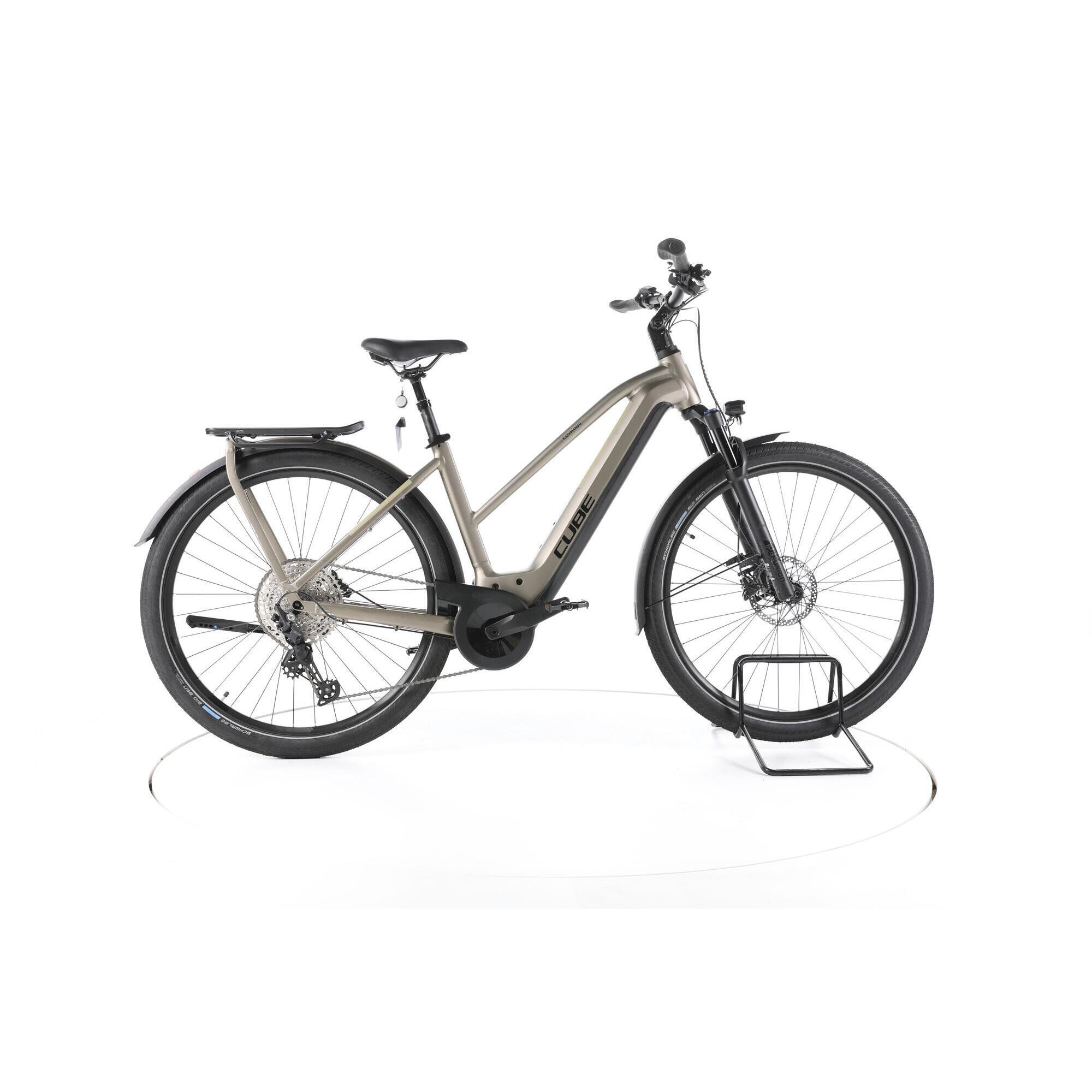 Cube - Reconditionné - Cube Kathmandu Hybrid Pro Trekking Vélo Électrique  - Très Bon - Vélo Tout Chemin - Beige - 50 - Decathlon