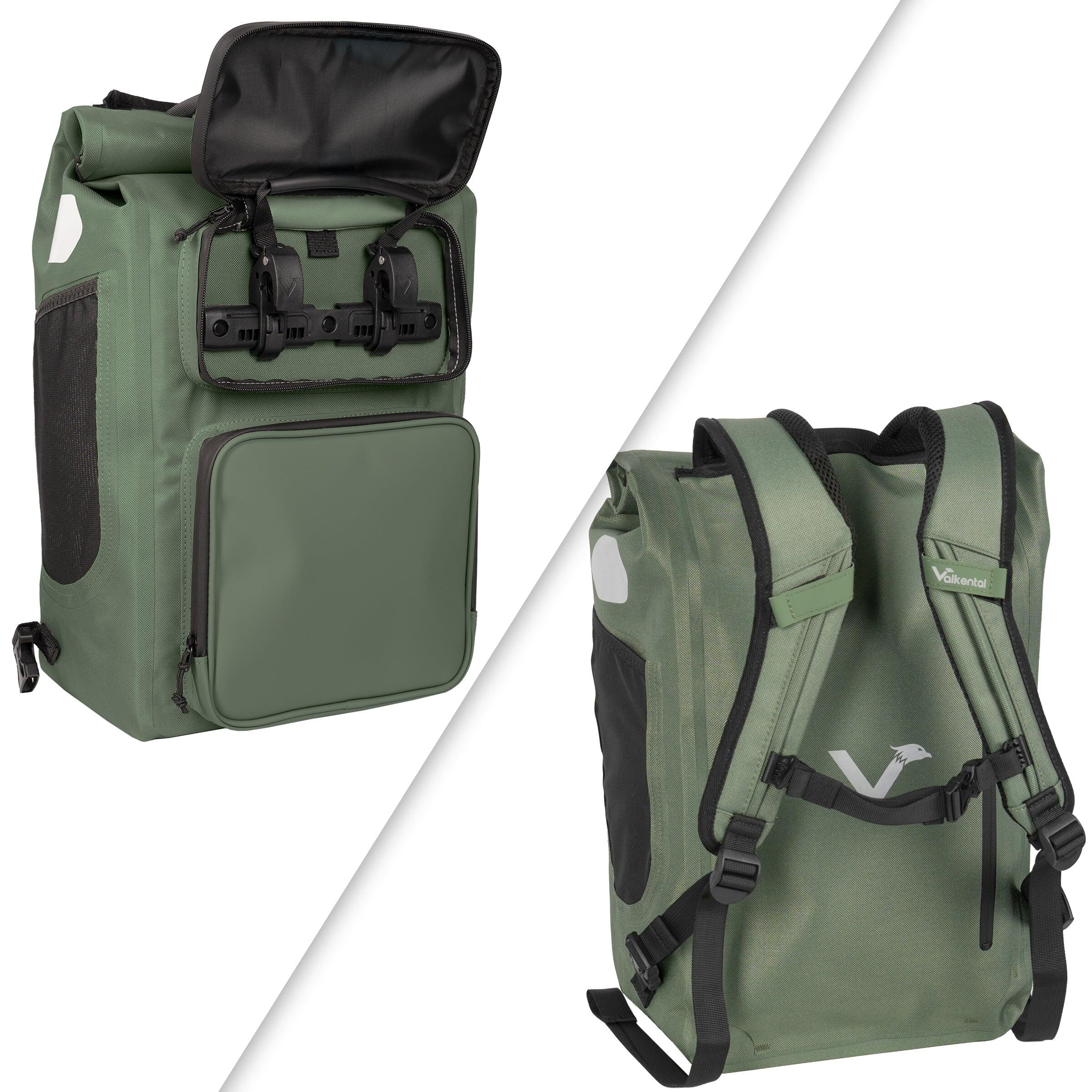 Sacoche vélo 2en1 porte-bagages sac à dos étanche 28 L - UrbanX 5/7