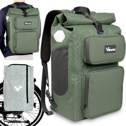 Sacoche vélo 2en1 porte-bagages sac à dos étanche 28 L - UrbanX