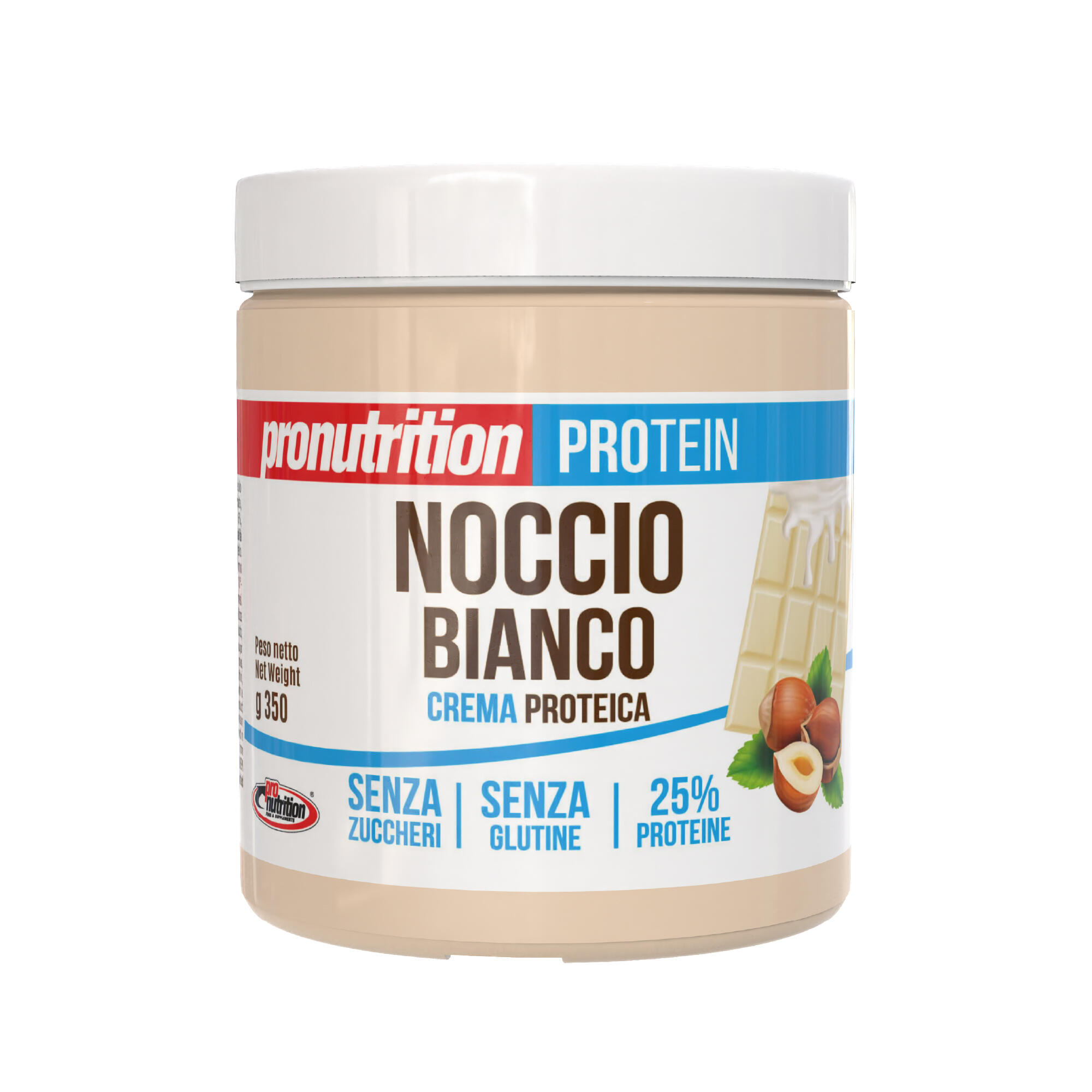 PRO NUTRITION PRO NUTRITION Crema Proteica Zero 350 g – Senza zuccheri, C. bianco e nocciole.