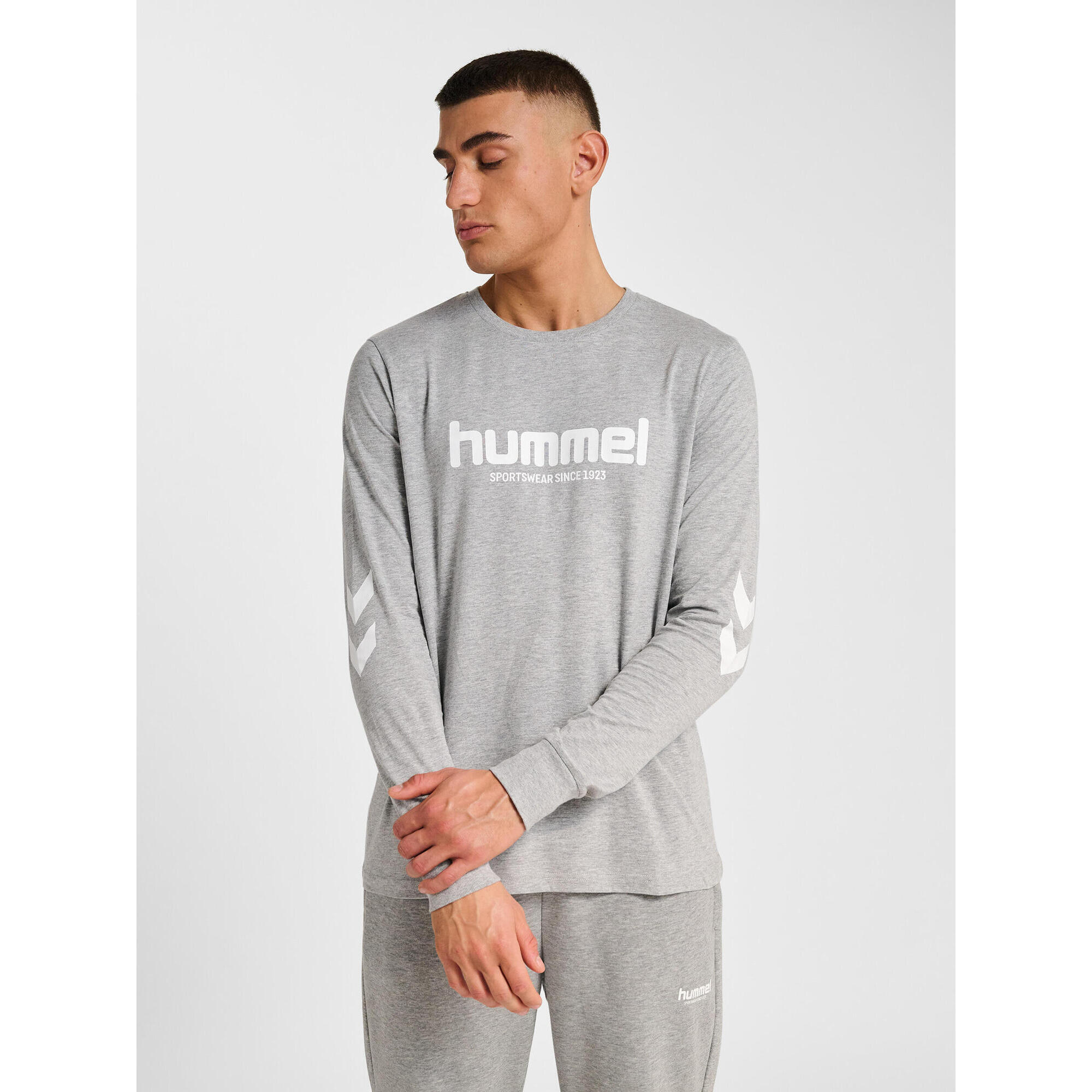 Hummel - Enfiler T-shirt Hmllegacy Homme Hummel - T-shirt Manches Longues - Gris - Decathlon