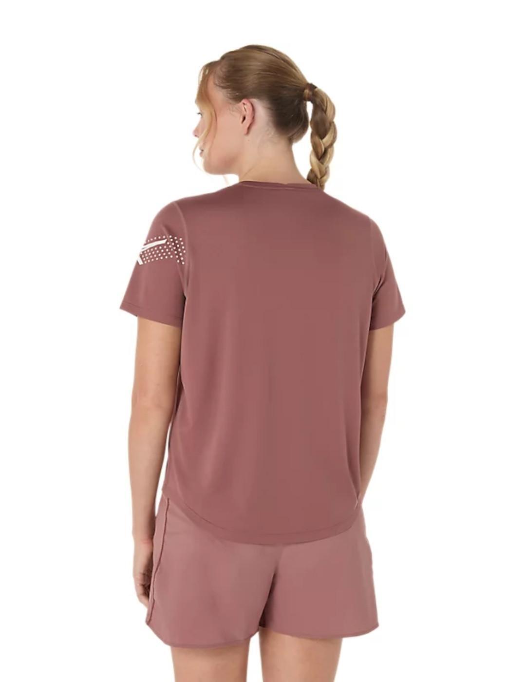 T-Shirt für Damen Asics Icon Rosa 2/6