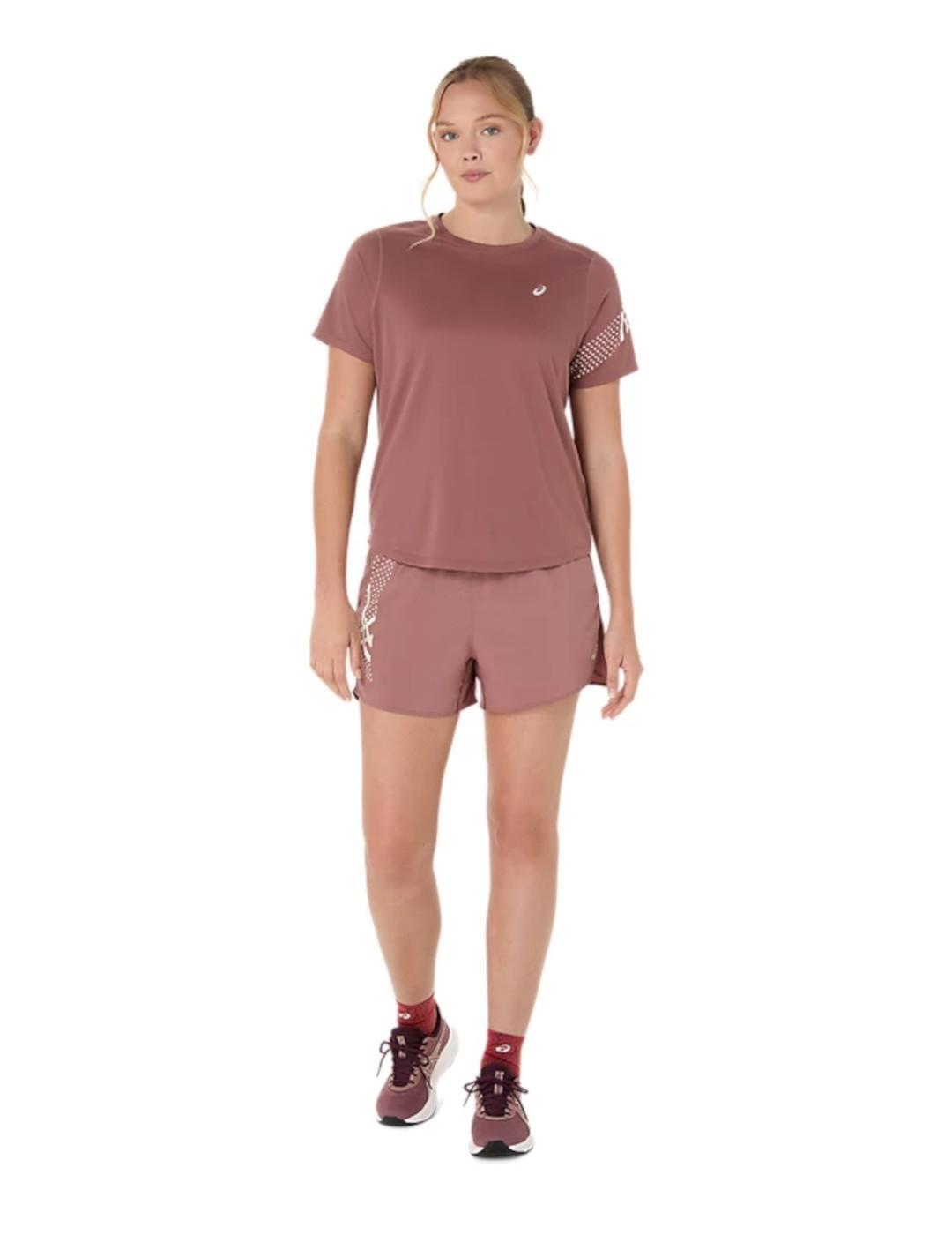T-Shirt für Damen Asics Icon Rosa 6/6