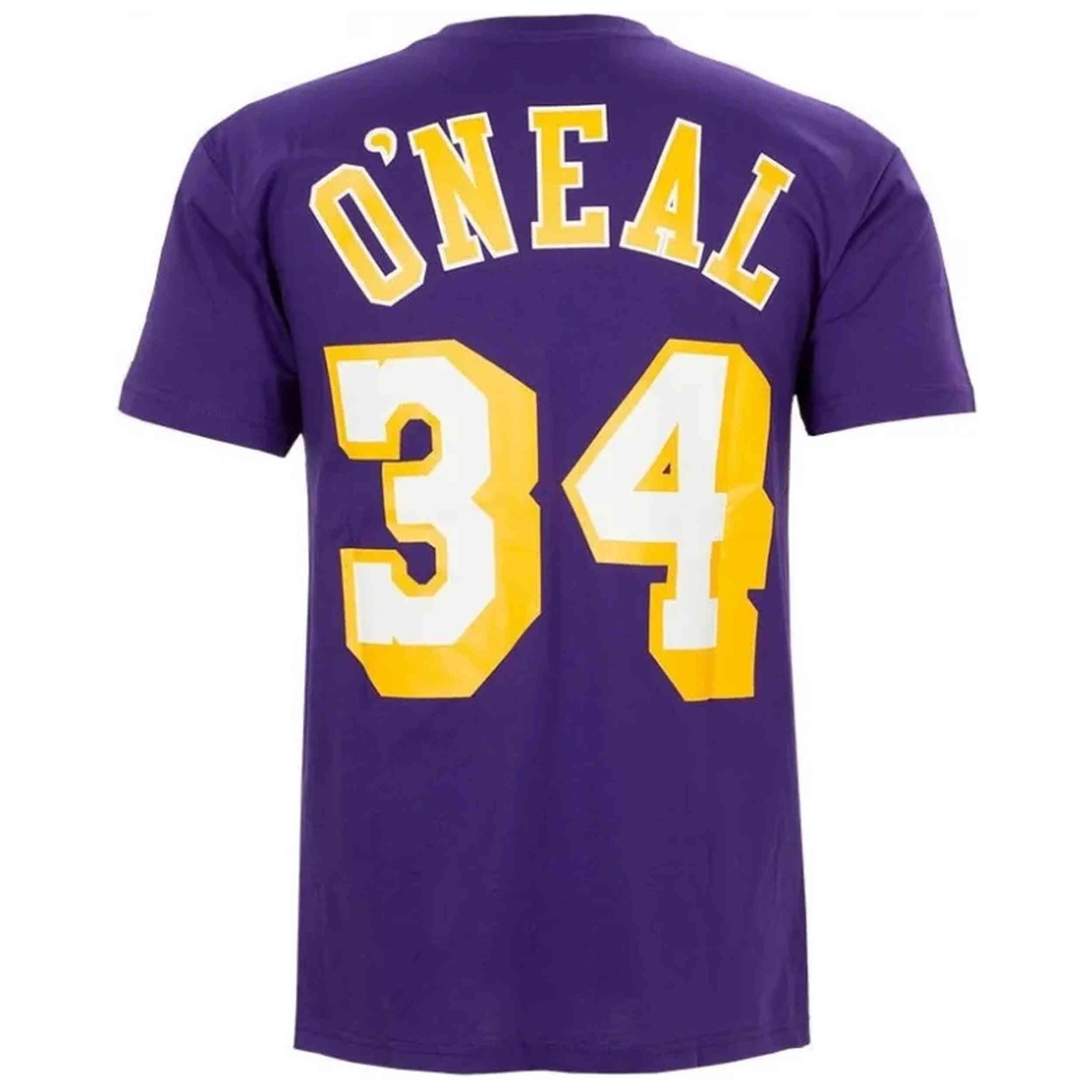Camiseta de manga corta Mitchell & ness modelo BNN3CW19045-LALPURP96 para hombre 3/4
