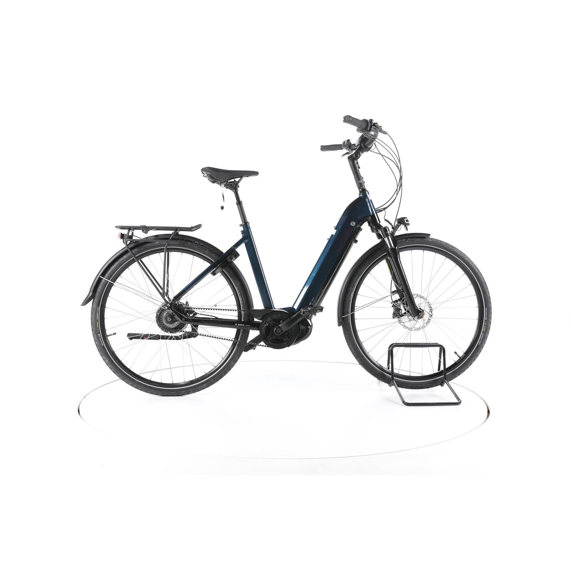 Victoria - Reconditionné - Victoria Etrekking 11.9 City Vélo Électrique Entrée Basse - Bon - Vélo Ville - Bleu - 51 - Decathlon