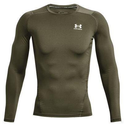 Under Armour HeatGear Top a compressione Khaki Uomo 5/7