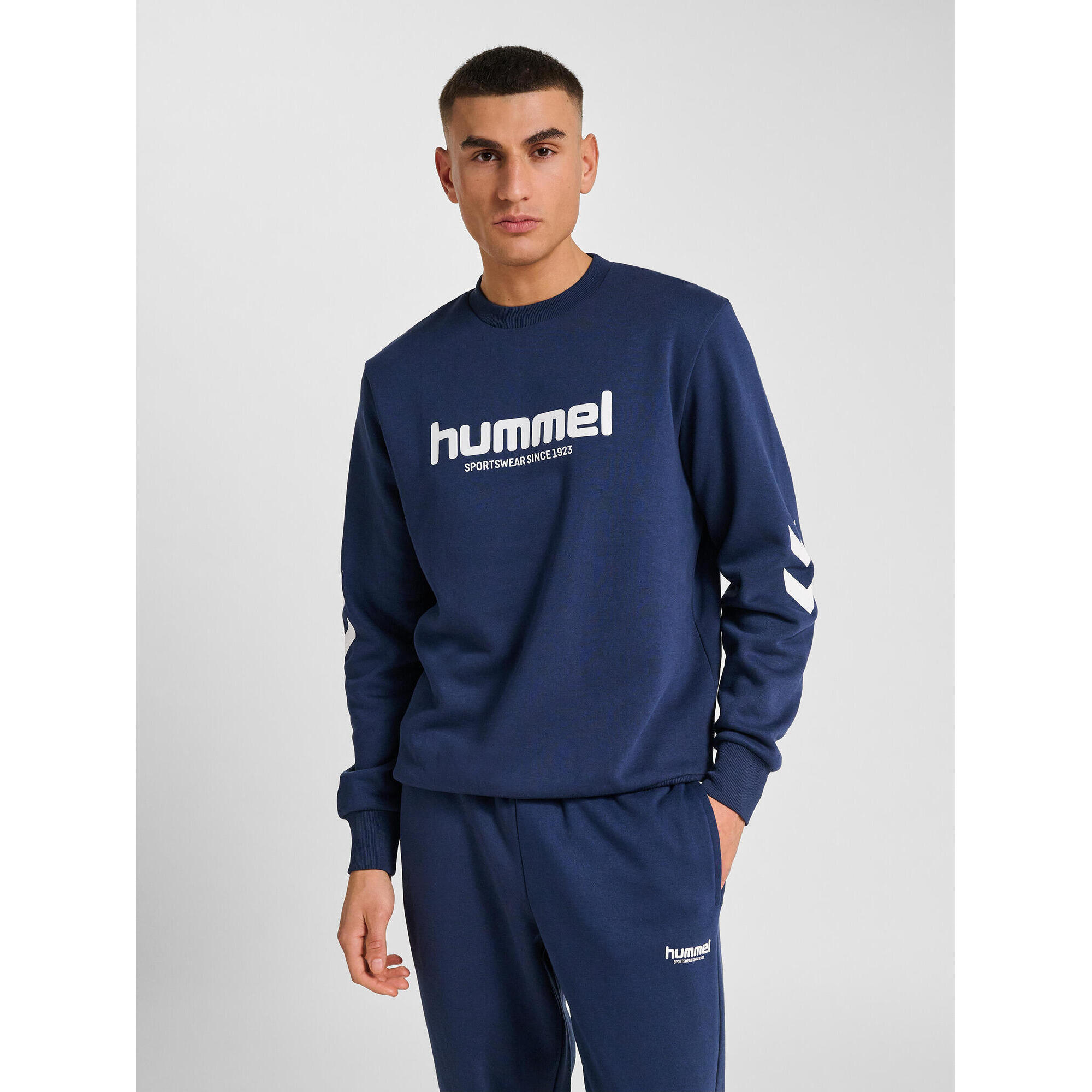 Hummel - Enfiler Sweat-shirt Hmllegacy Homme Hummel - Pull - Bleu|vert - Decathlon