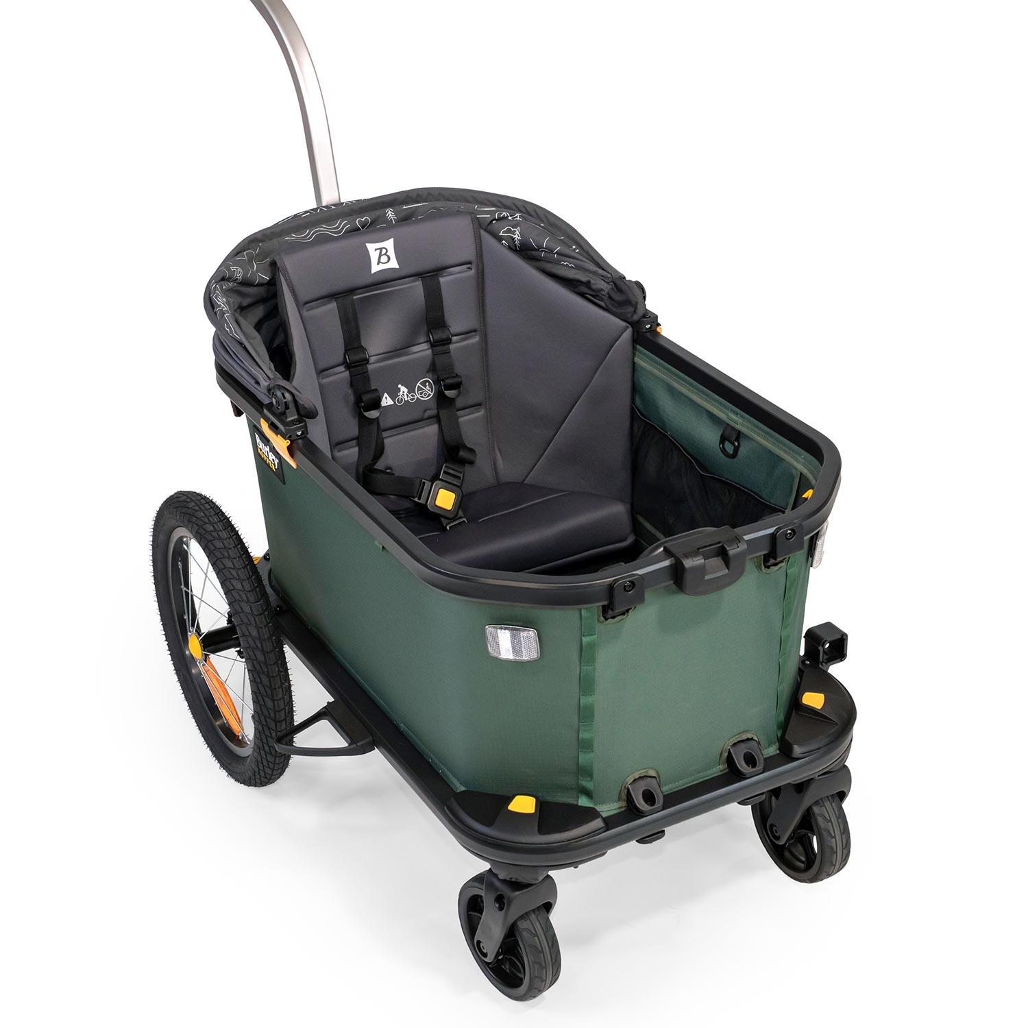Burley Hopper Seat Insert & Sunshade Kit - Converts Hopper to Stroller 3/7
