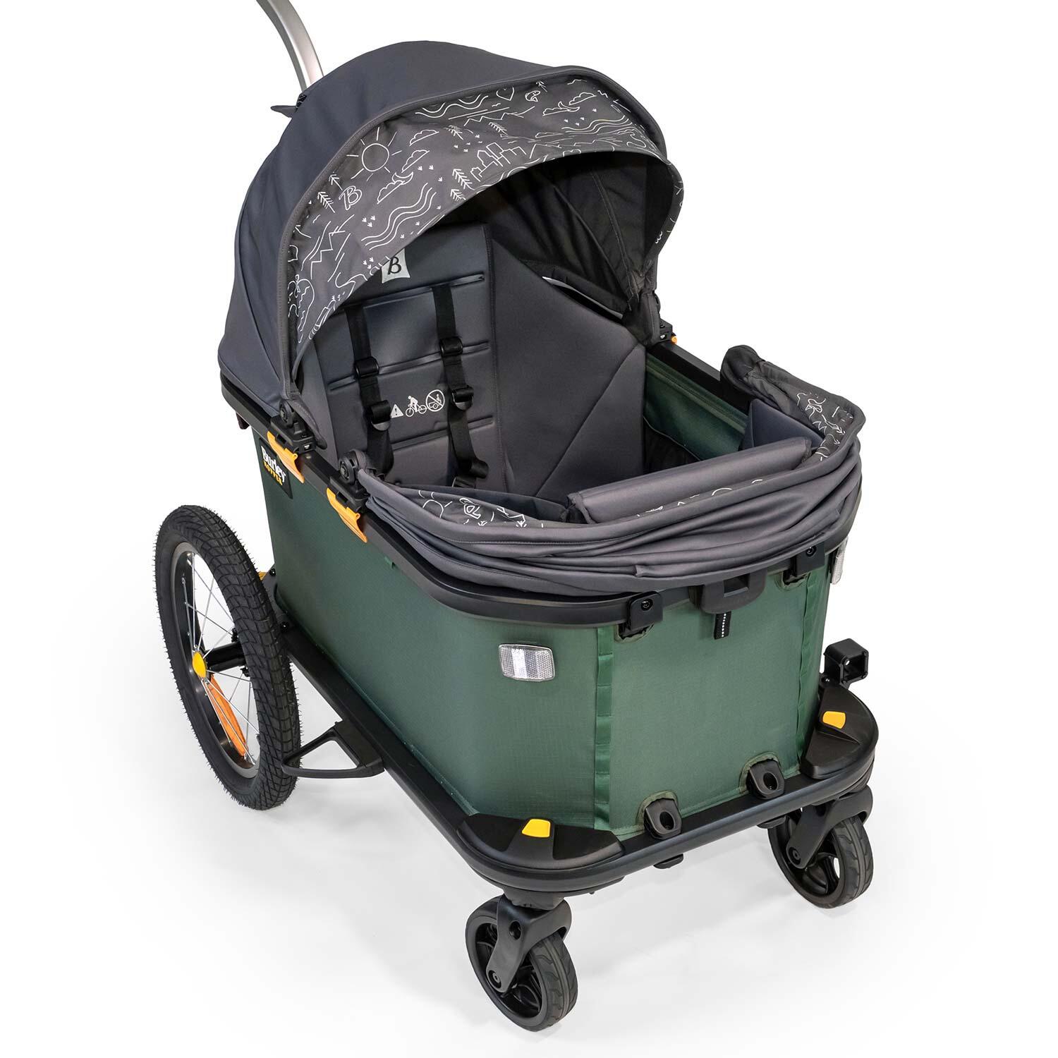 Burley Hopper Seat Insert & Sunshade Kit - Converts Hopper to Stroller 5/7