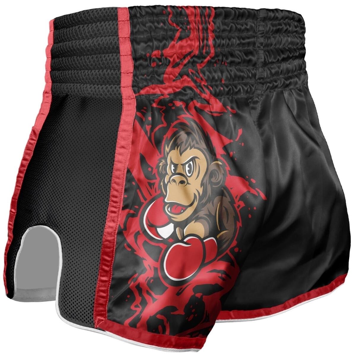 Kids Muay Thai Shorts 8 WEAPONS Joe black-red 3–4Y 2/7