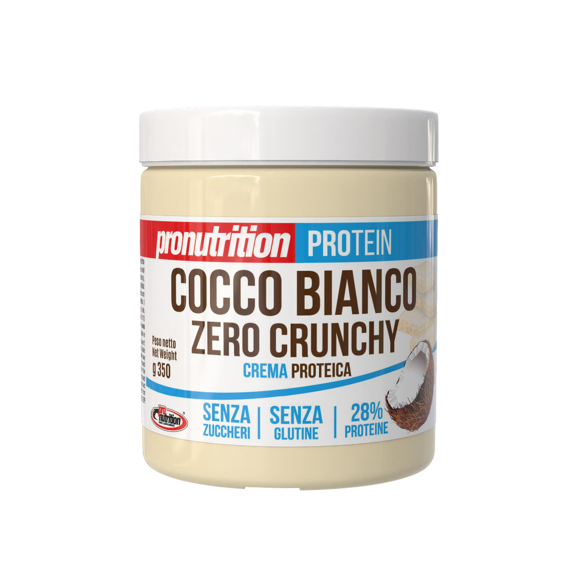 PRO NUTRITION PRO NUTRITION Crema Proteica Zero Biancococco Crunchy 350 g.