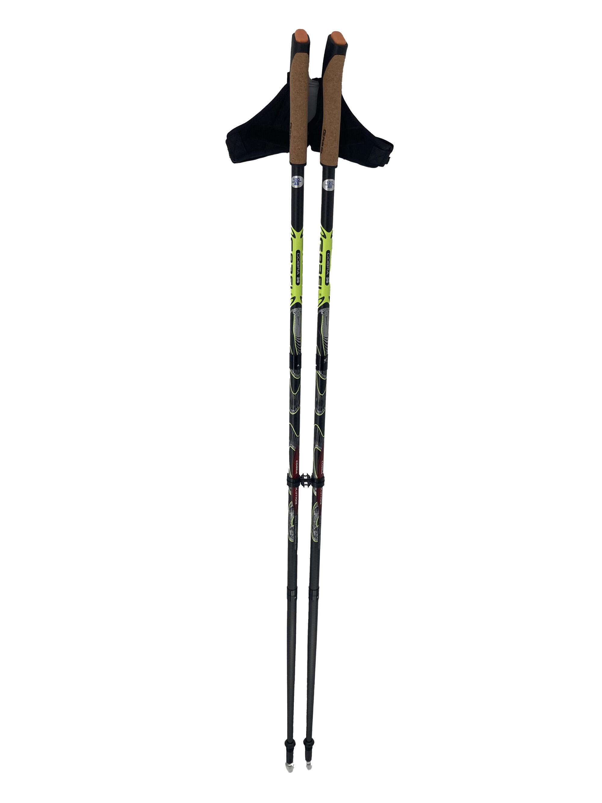Déstockage-Gabel CVJ black/red - Bâtons de ski Junior prix réduit - Top