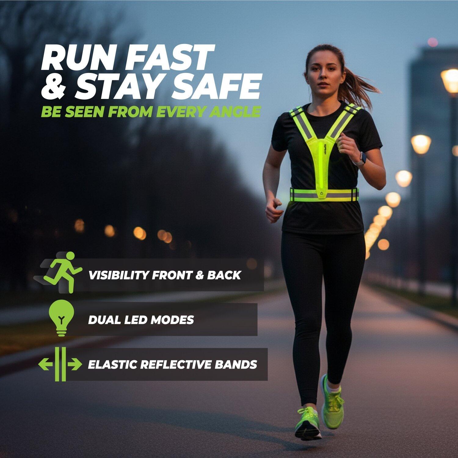 Chaleco reflectante de seguridad con LED - Running 3/6