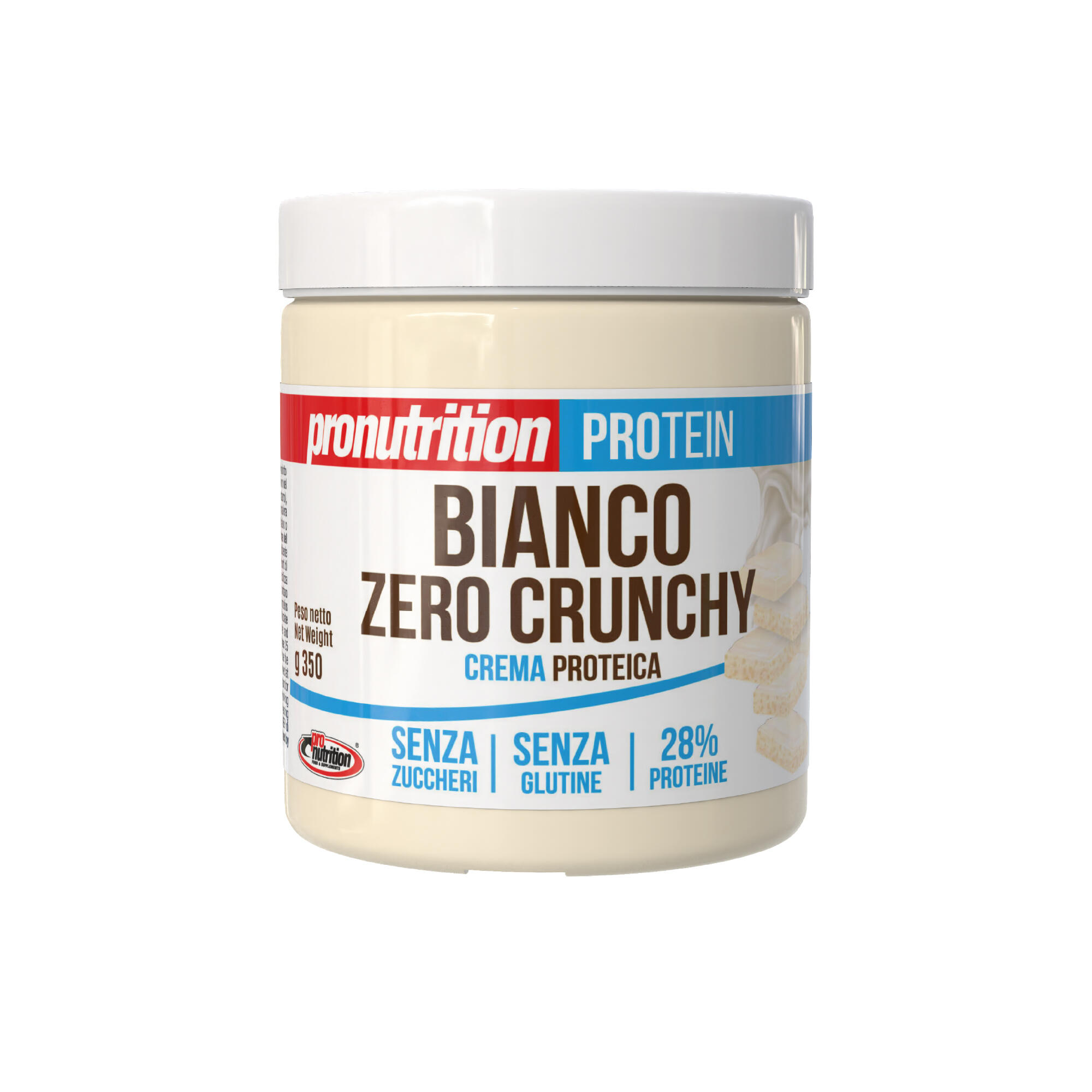 PRO NUTRITION ProNutrition Crema Proteica Zero 350 g - Cioccobianco Crunchy.