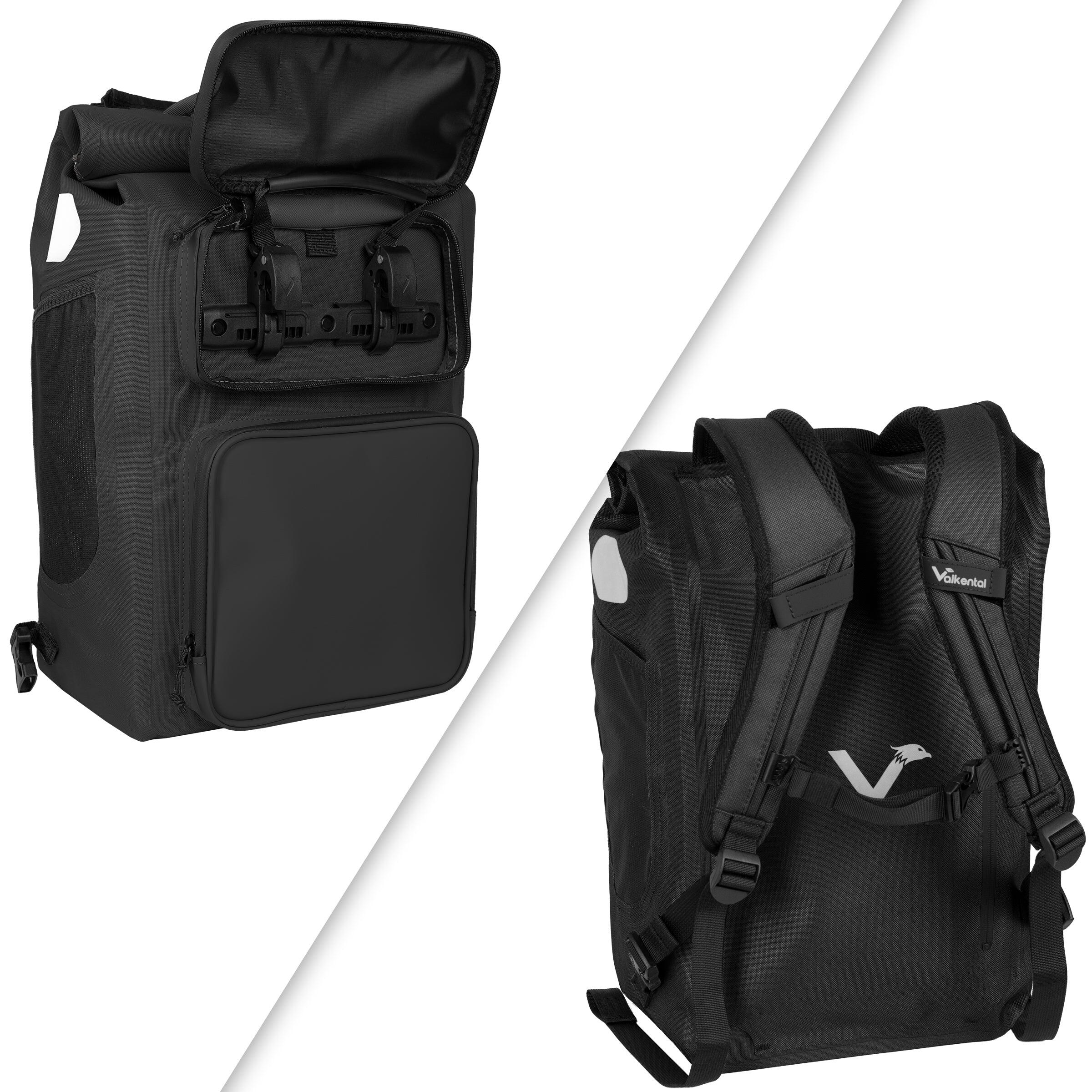 Sacoche vélo 2en1 porte-bagages sac à dos étanche 28 L - UrbanX 5/7