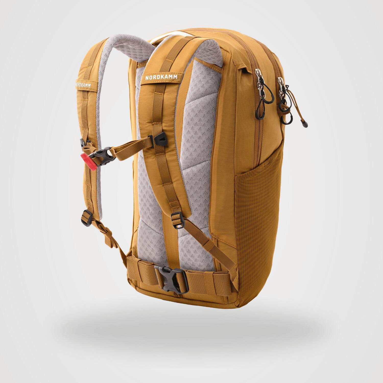 NORDKAMM Wandelrugzak 20 L dames heren daypack lichte dagrugzak 20 liter geel 3/7