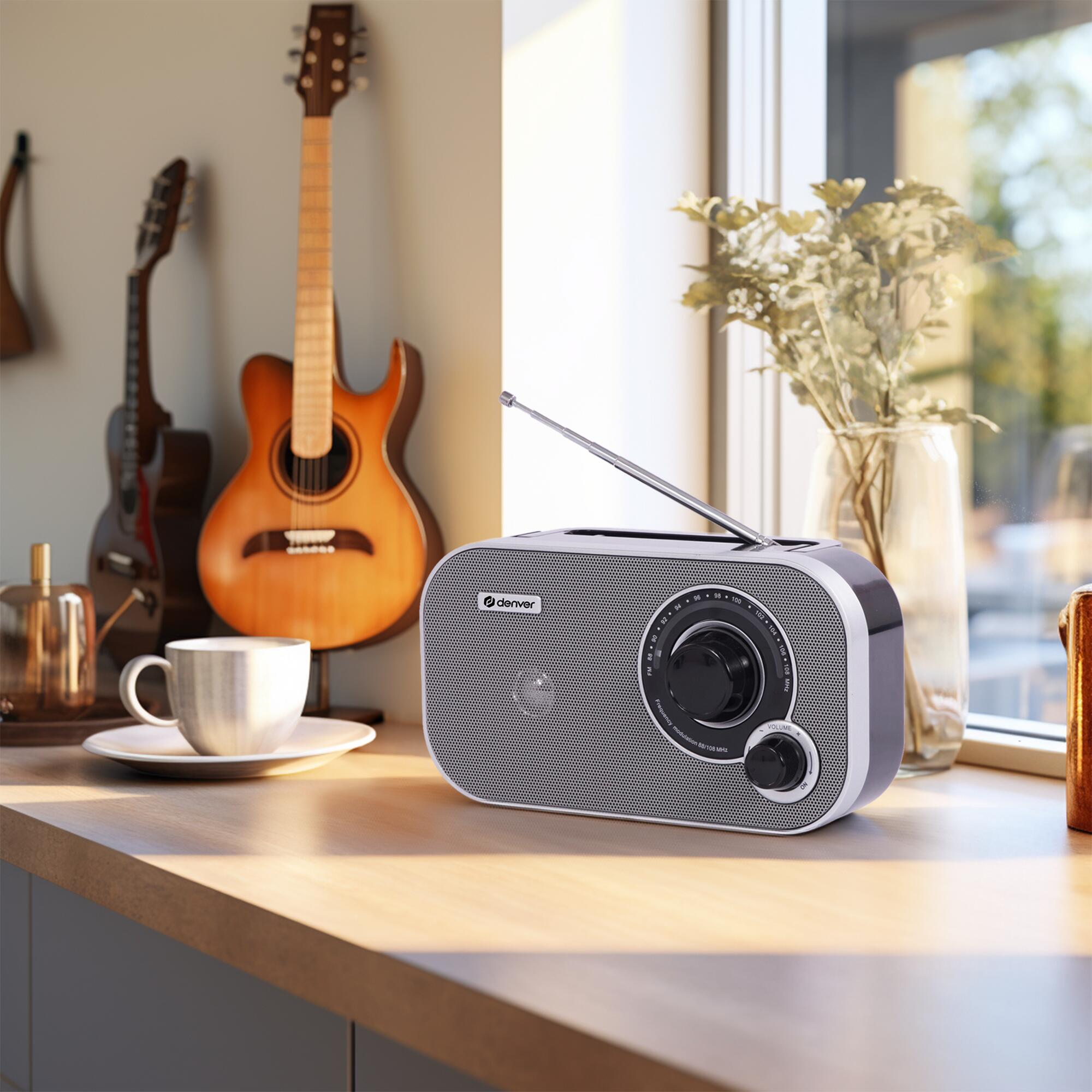Denver TR51GR Radio FM Retro Radio d'urgence 4/7