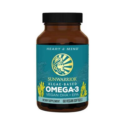 Sunwarrior omega 3 vegan dha + epa (60 softgels) unflavoured