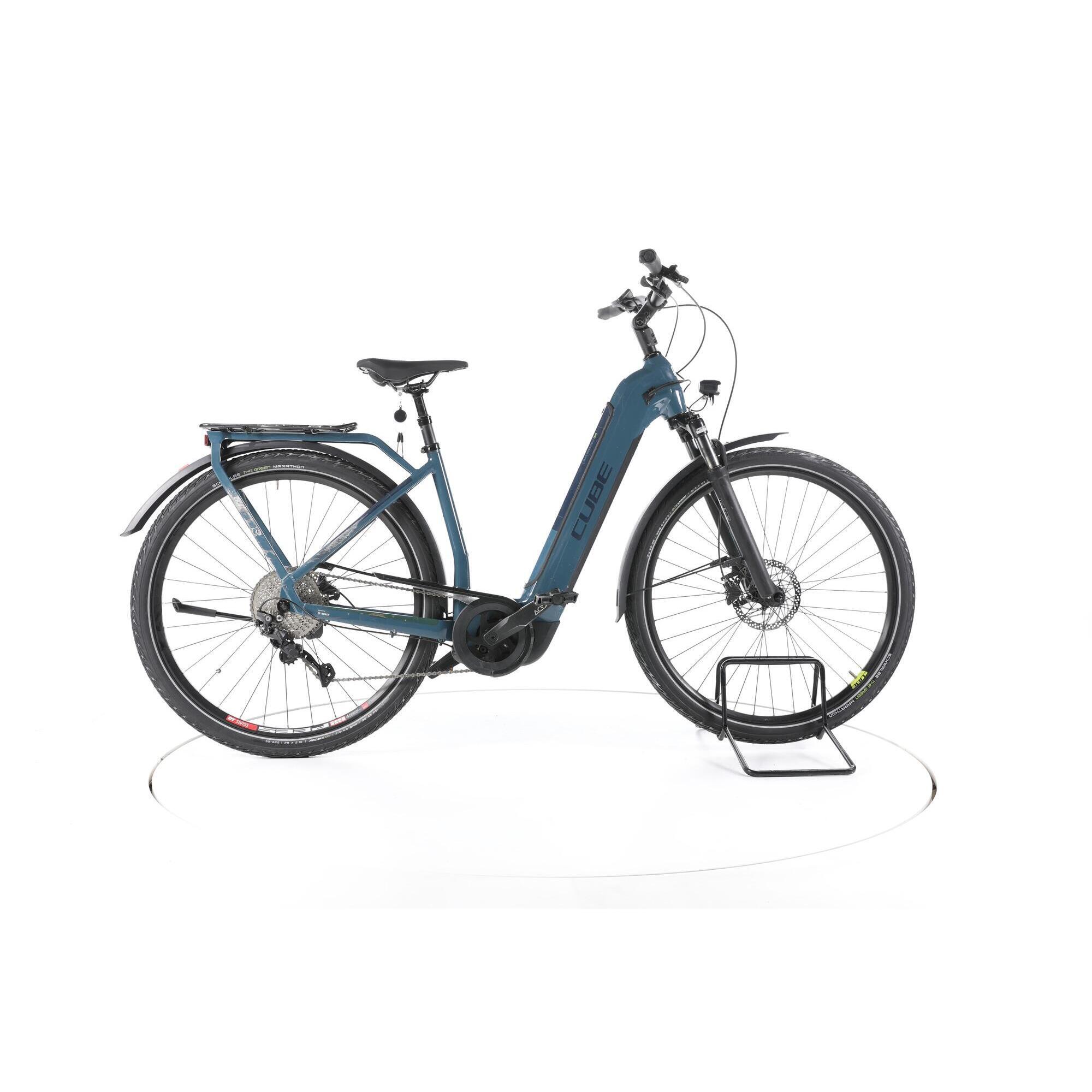 Cube - Reconditionné - Cube Kathmandu Hybrid One Trekking Vélo Entrée Basse - Bon - Vélo Tout Chemin - Bleu - 50 - Decathlon