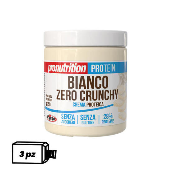 ProNutrition Crema Proteica Zero 3x350g Cioccobianco Crunchy 28% proteine
