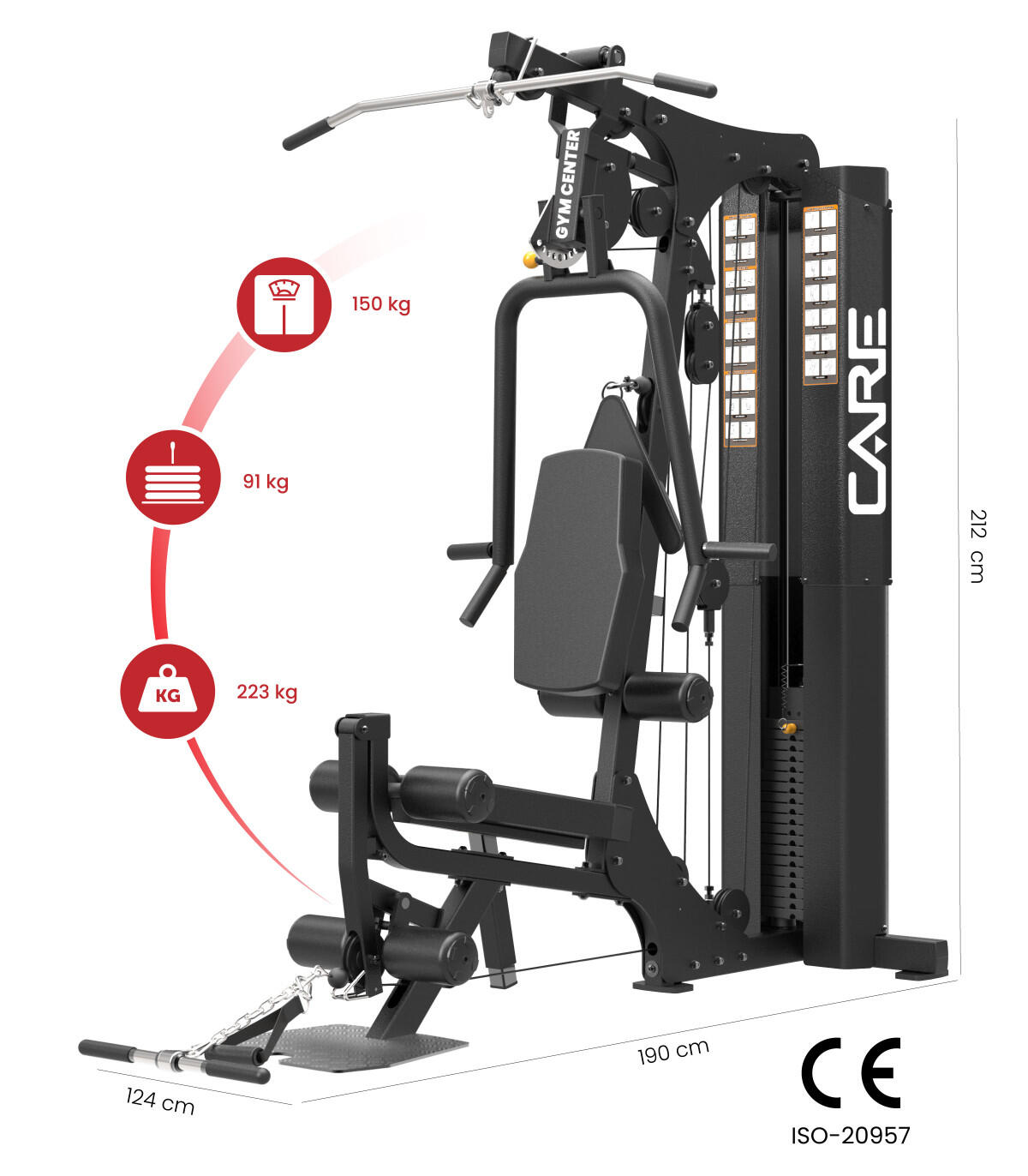 Presse de musculation multifonctions - CARE - Premium Line 2/7