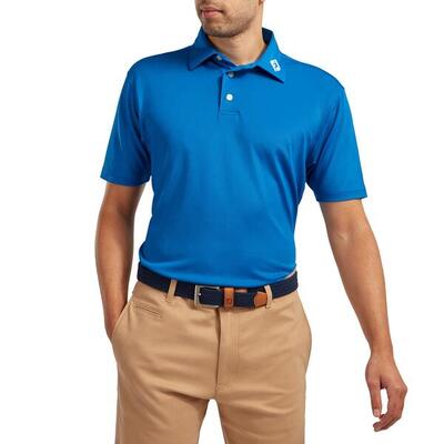 Polo Golf Footjoy Stretch Pique Solid Hombre Azul