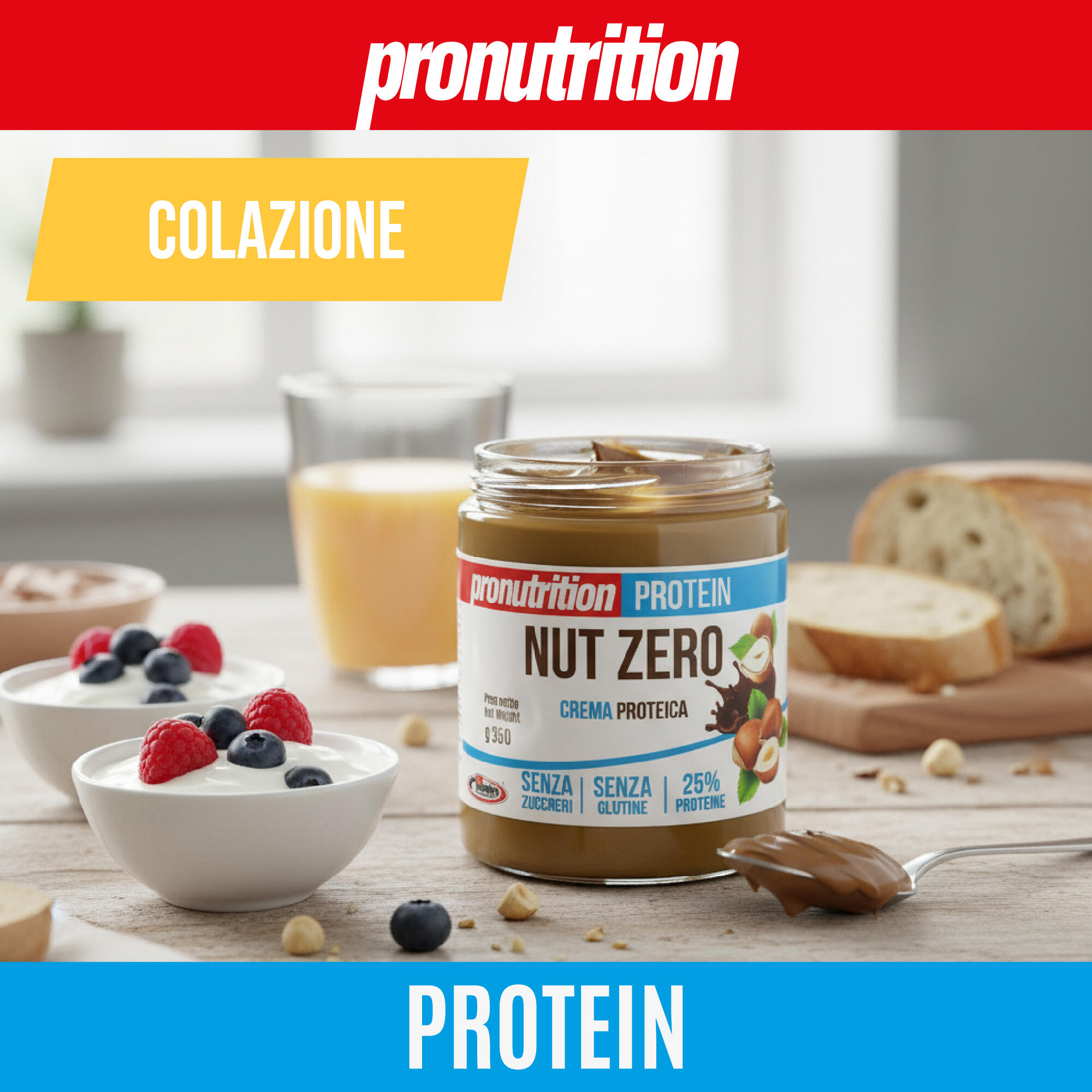 Pro Nutrition Crema Zero 3x350 g, 25% proteine, senza zuccheri. 3/7