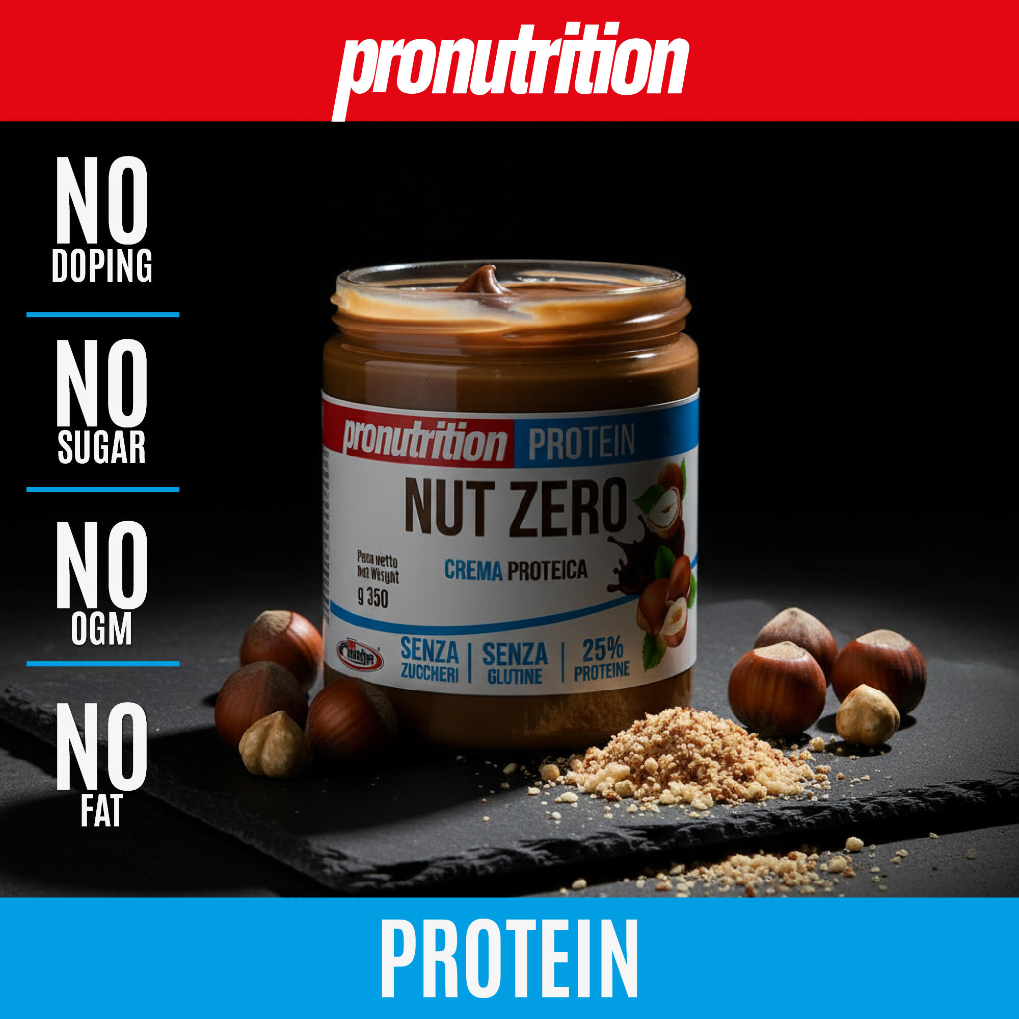 Pro Nutrition Crema Zero 3x350 g, 25% proteine, senza zuccheri. 2/7