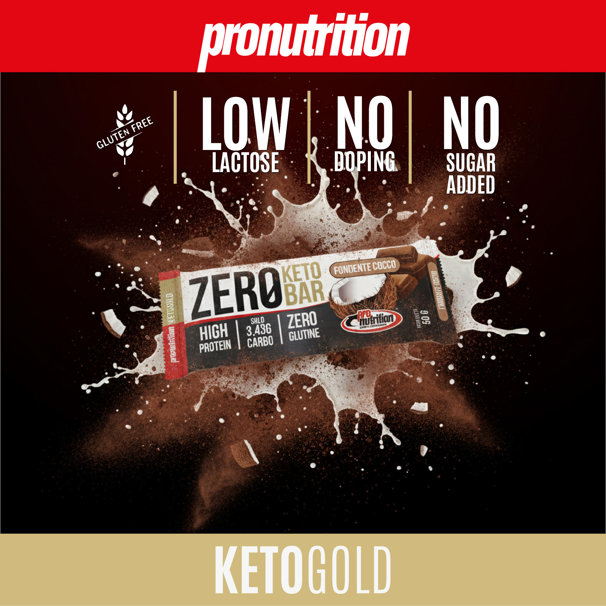 PRONUTRITION ZERO PROTEIN BAR KETO KÓKUSZOS ÉTCSOKI 50g 3/7