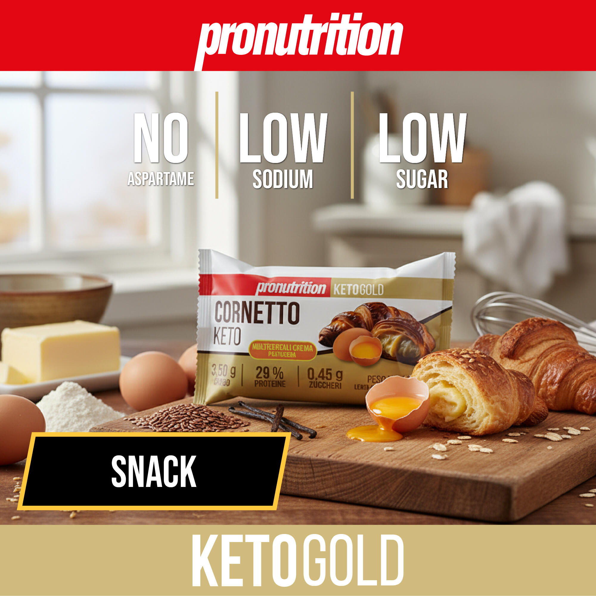 PRONUTRITION KETO PROTEIN CROISSANT TÖBBGABONÁS KRÉM 50g 4/7