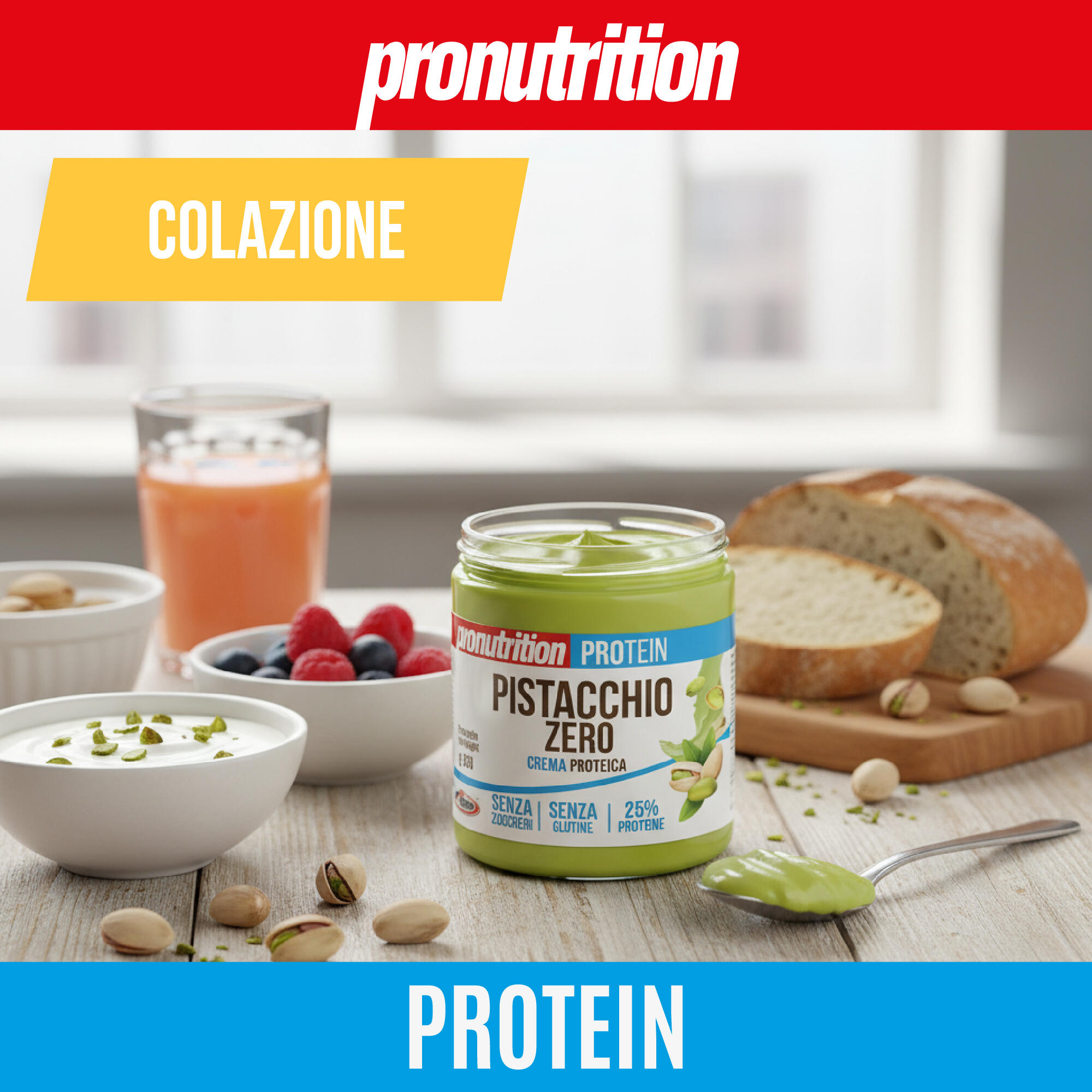 PRO NUTRITION Crema Proteica Pistacchio 350g - Senza Zucchero. 3/7