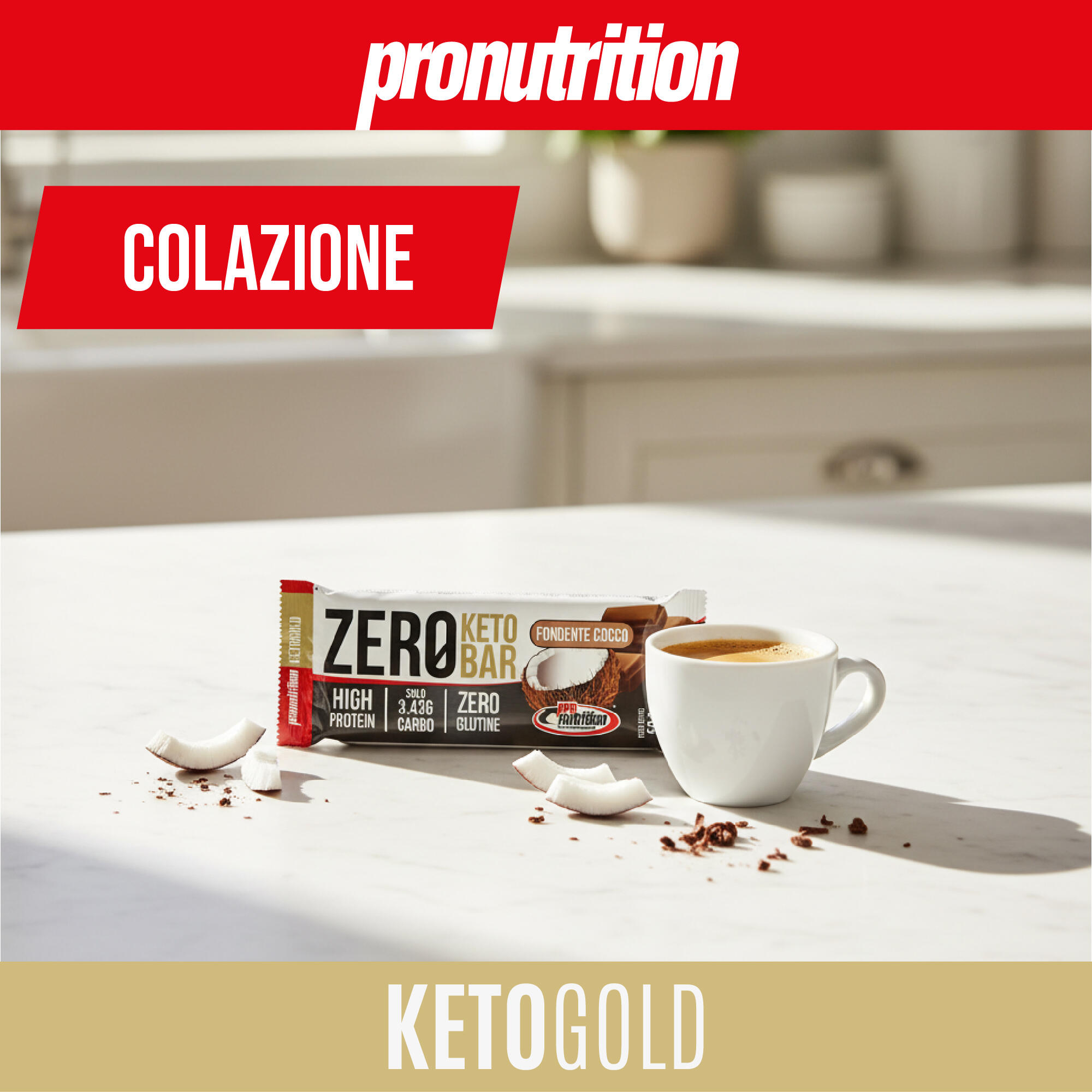 PRONUTRITION ZERO PROTEIN BAR KETO KÓKUSZOS ÉTCSOKI 50g 2/7