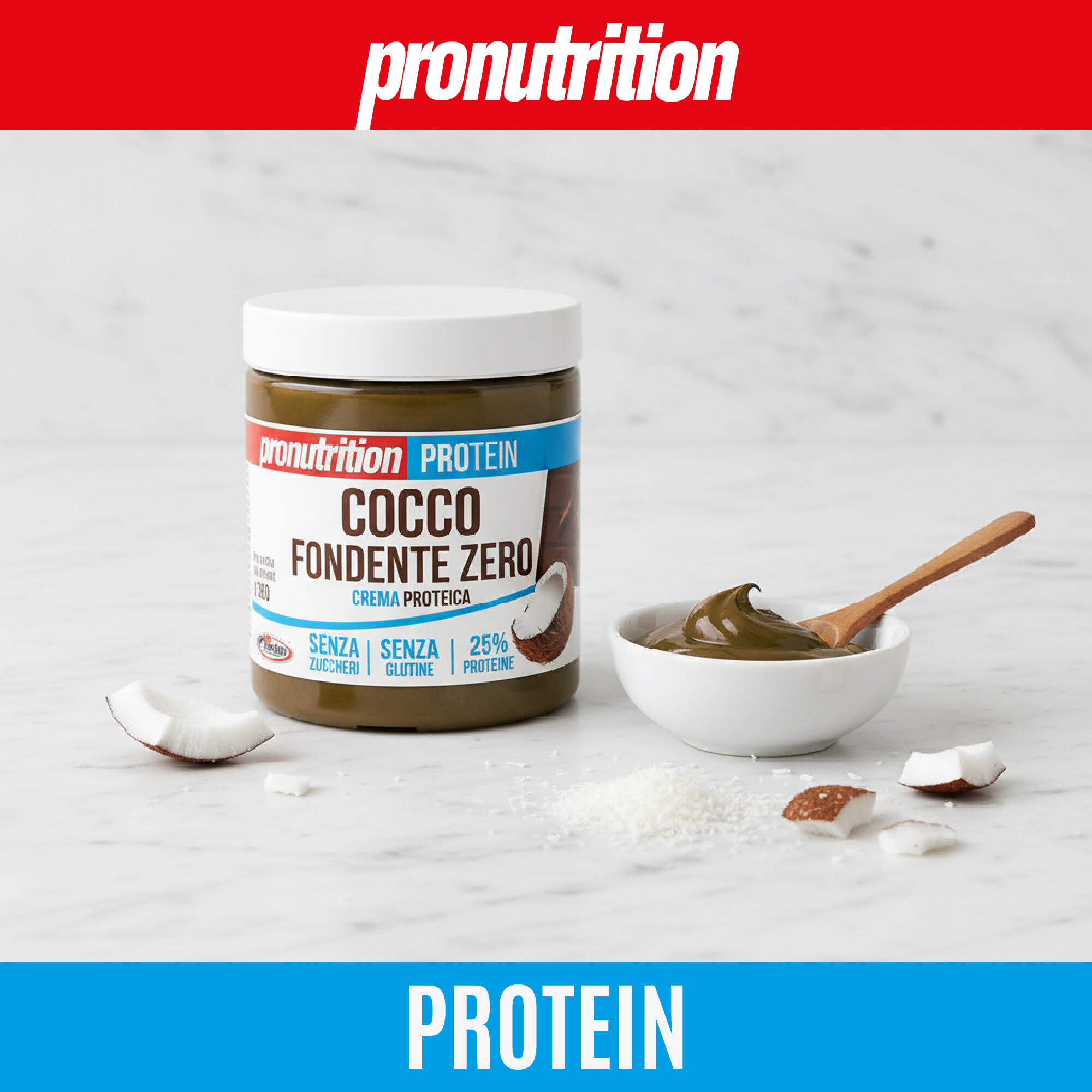 ProNutrition Crema Proteica Zero 3x350 g - Fondente Cocco. 5/7
