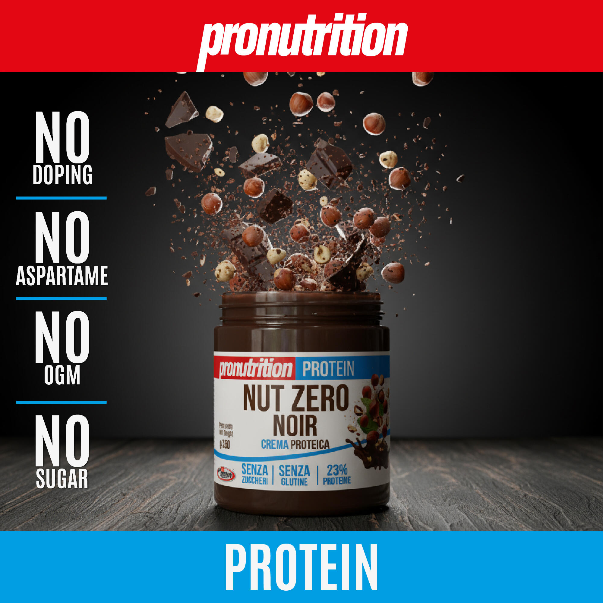 Pro Nutrition Crema Proteica Zero 350 g Fondente. 2/7