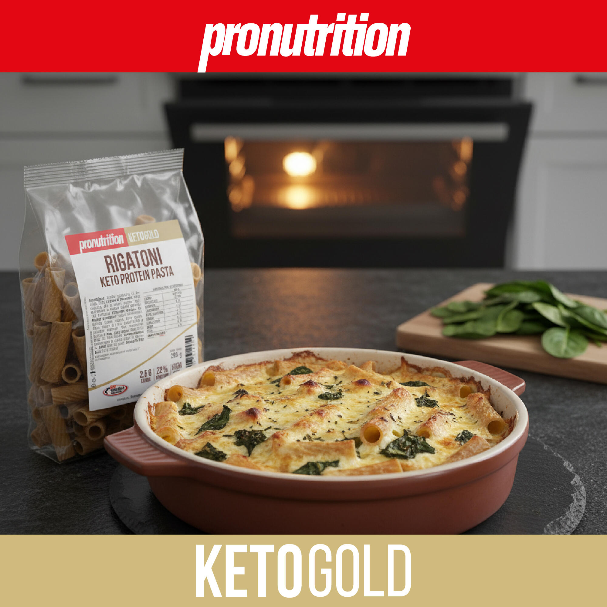 PRO NUTRITION Rigatoni Keto Proteici 3x250 g (750 g) - Low Carb. 4/7