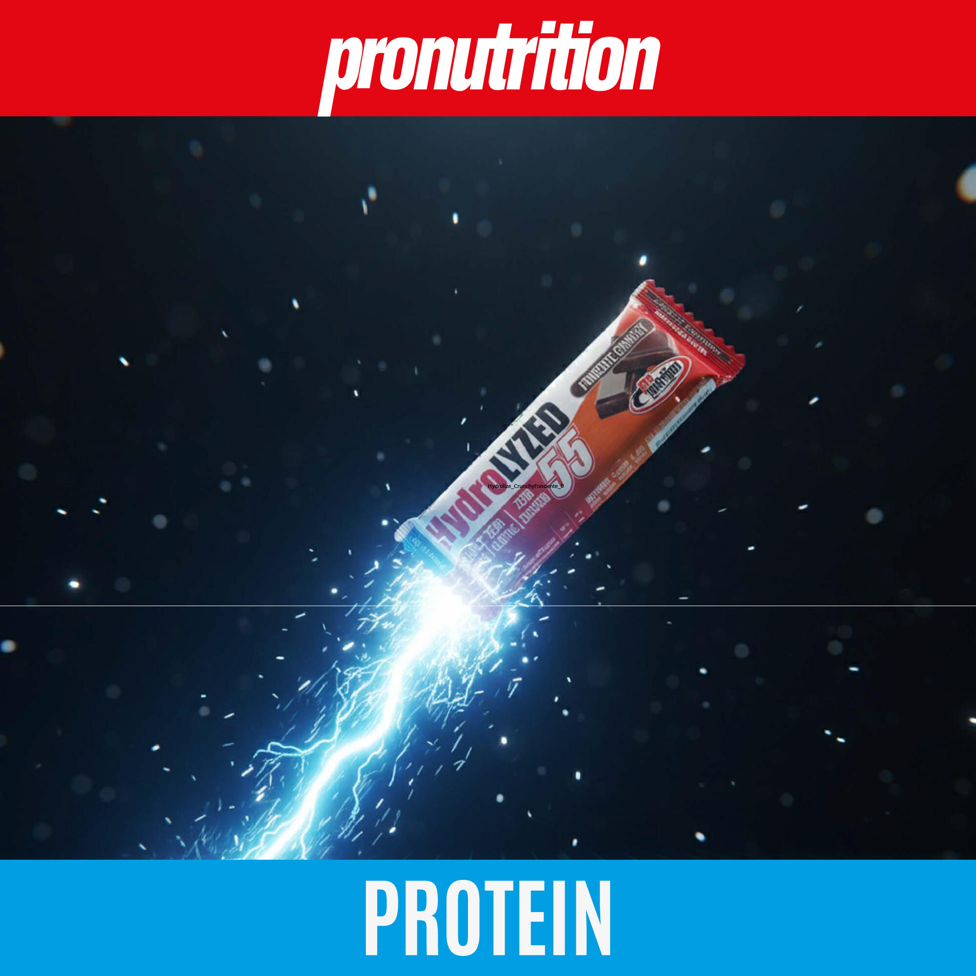 PRO NUTRITION Hydrolized 12x55 g - 27,5 g proteine per barretta, fondente. 3/7