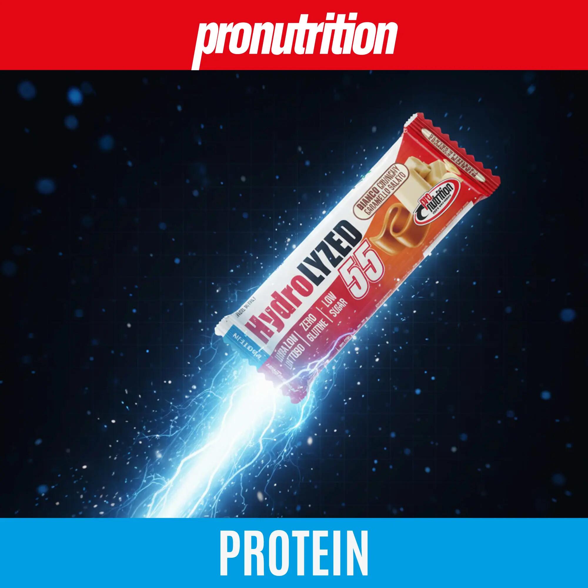 PRO NUTRITION Hydrolized — Barretta proteica 12x55 g, caramello salato. 3/7