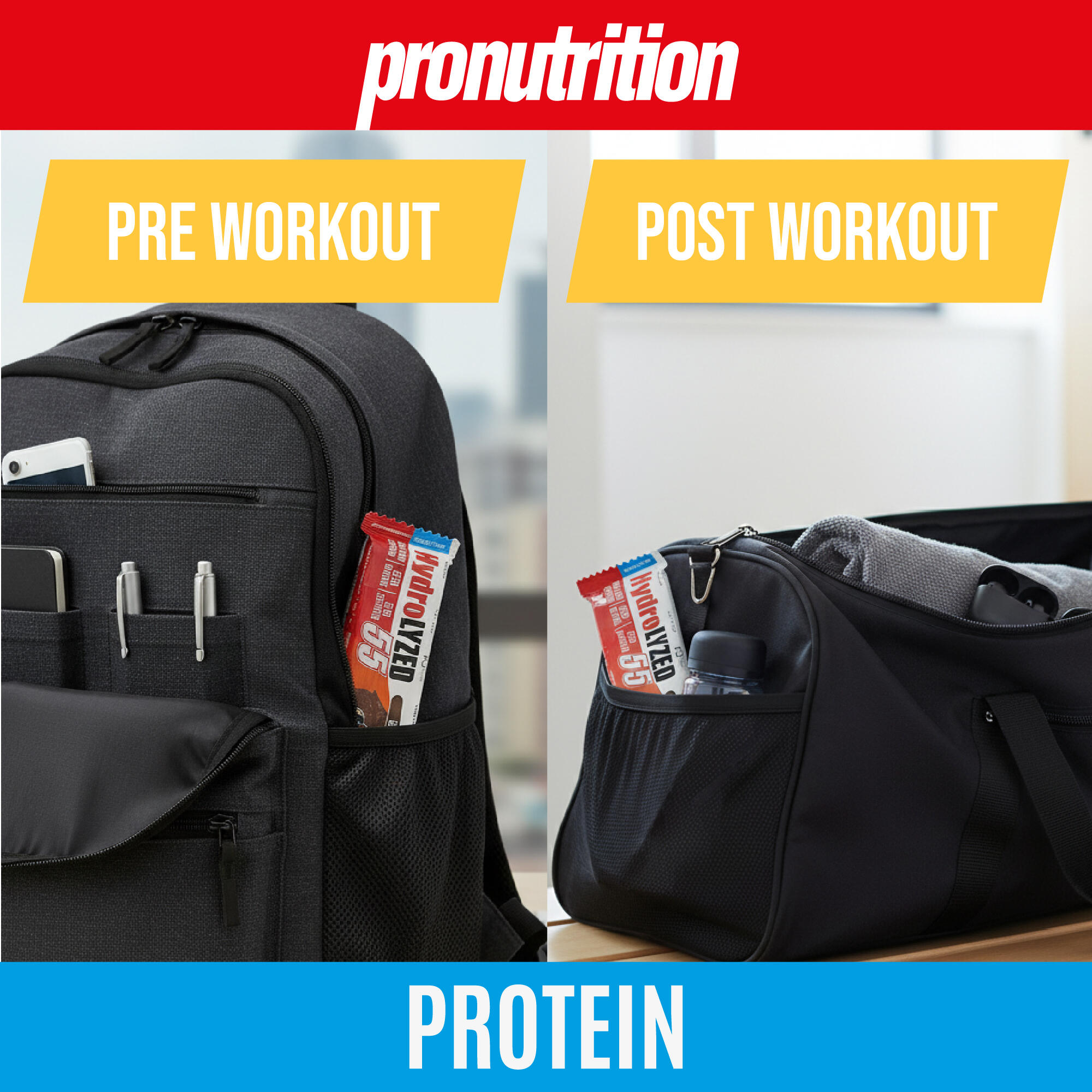PRO NUTRITION Hydrolized Barretta proteica Sacher 6x55 g, zero zuccheri. 4/7