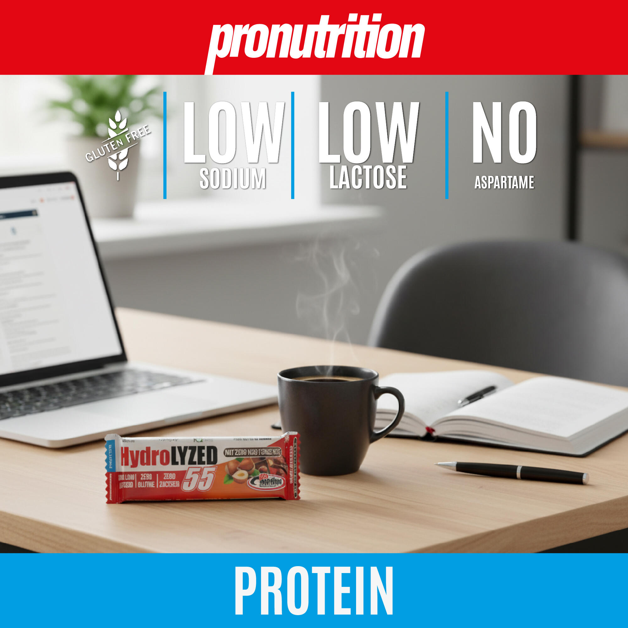 PRO NUTRITION Hydrolized Barretta proteica 6x55 g — zero zuccheri. 5/7