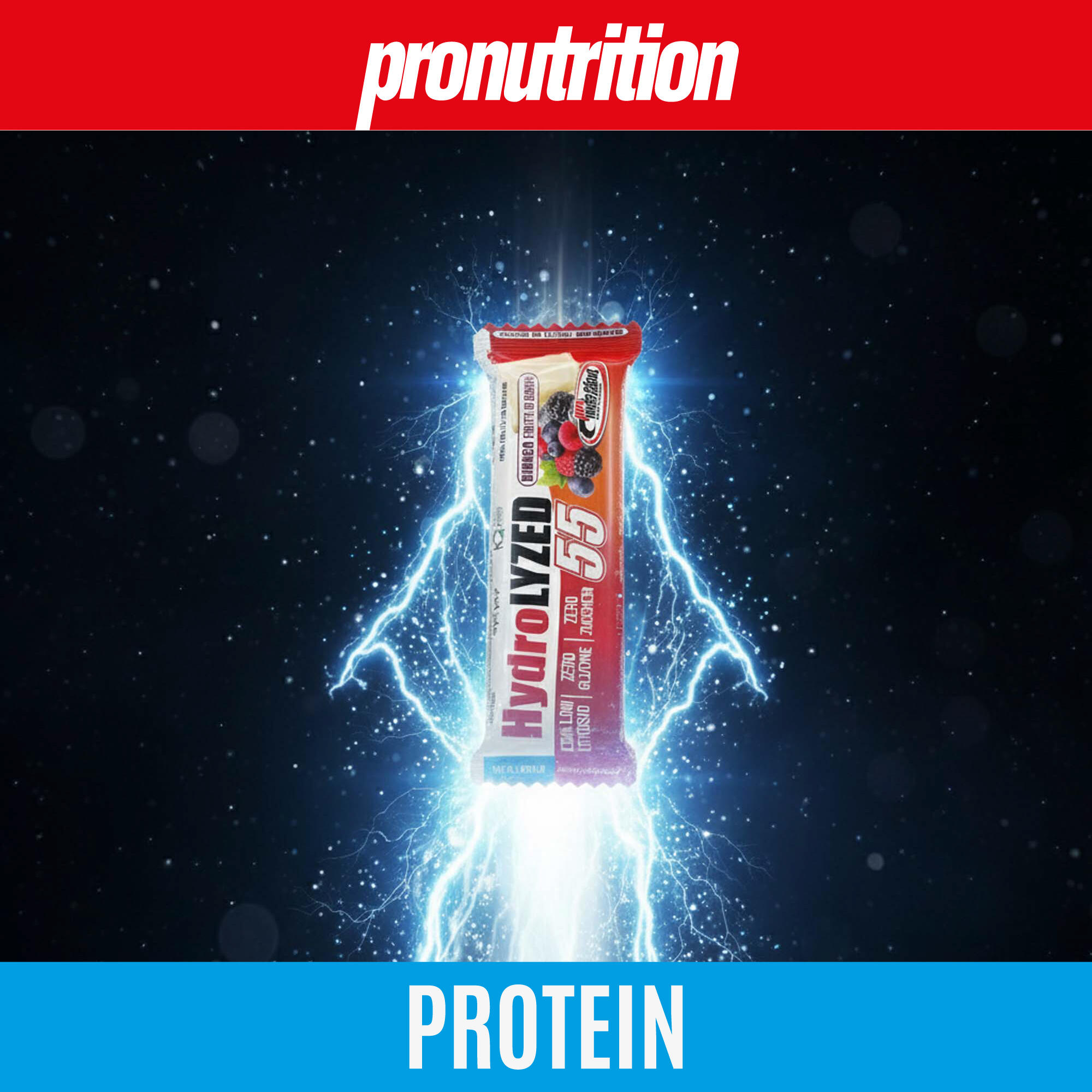 PRO NUTRITION Barretta idrolizzata 12 x 55 g - 27,5 g proteine, zero zuccheri. 3/7
