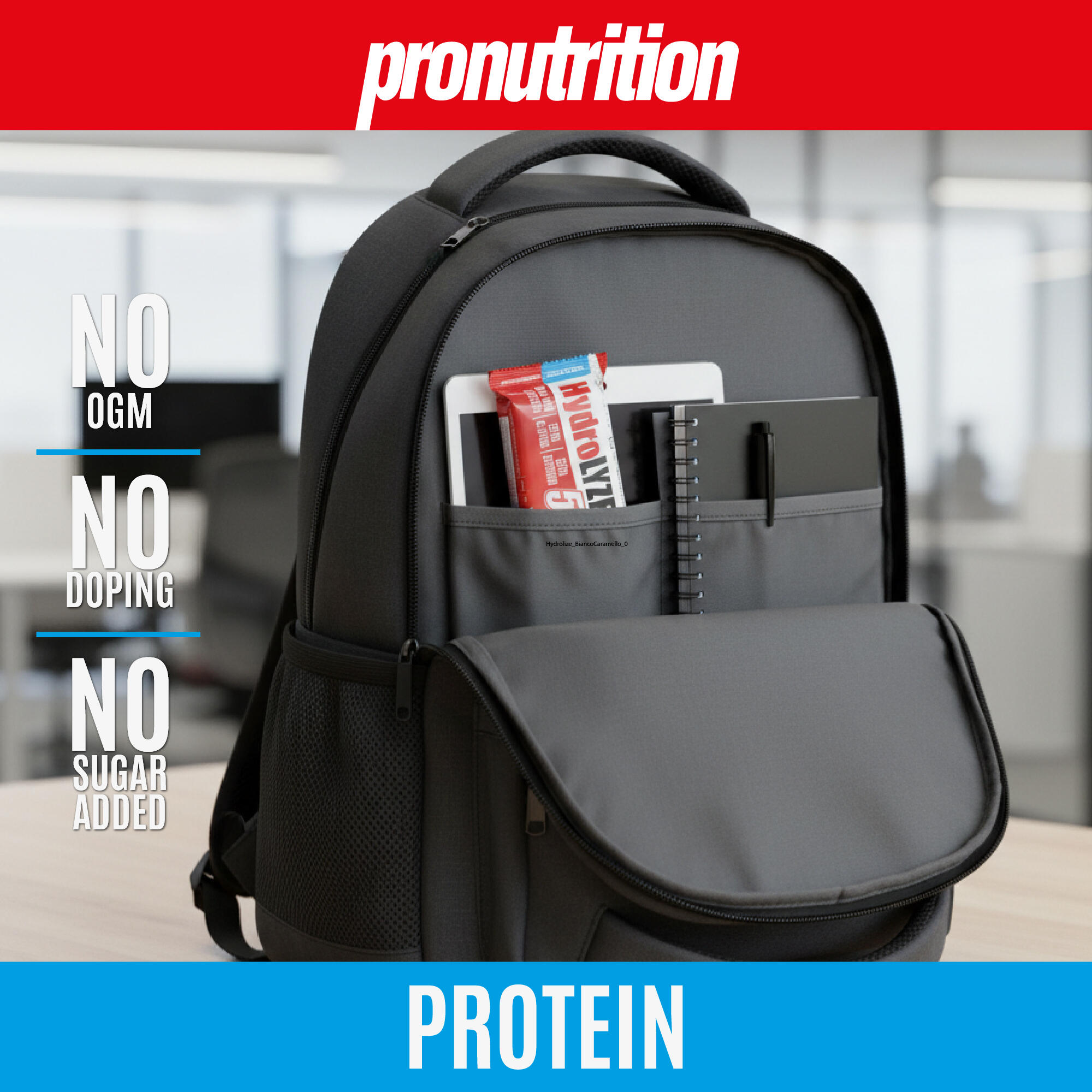 PRO NUTRITION Barretta idrolizzata 12 x 55 g - 27,5 g proteine, zero zuccheri. 2/7