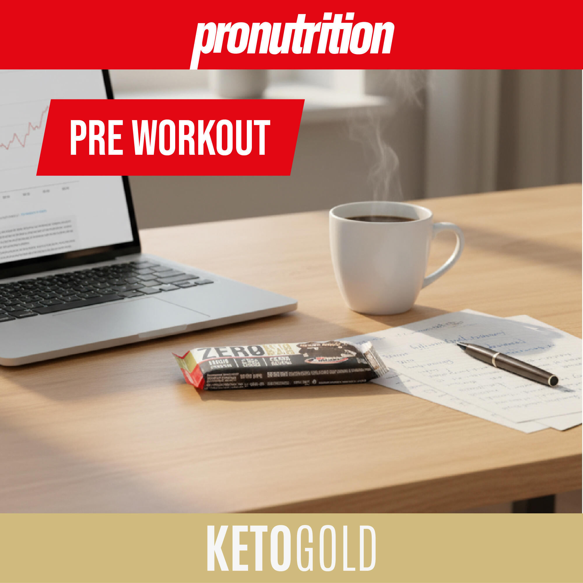 PRO NUTRITION Zero Keto Bar 10x50 g Creamy Cookie - 40% WPI, low carb. 2/7